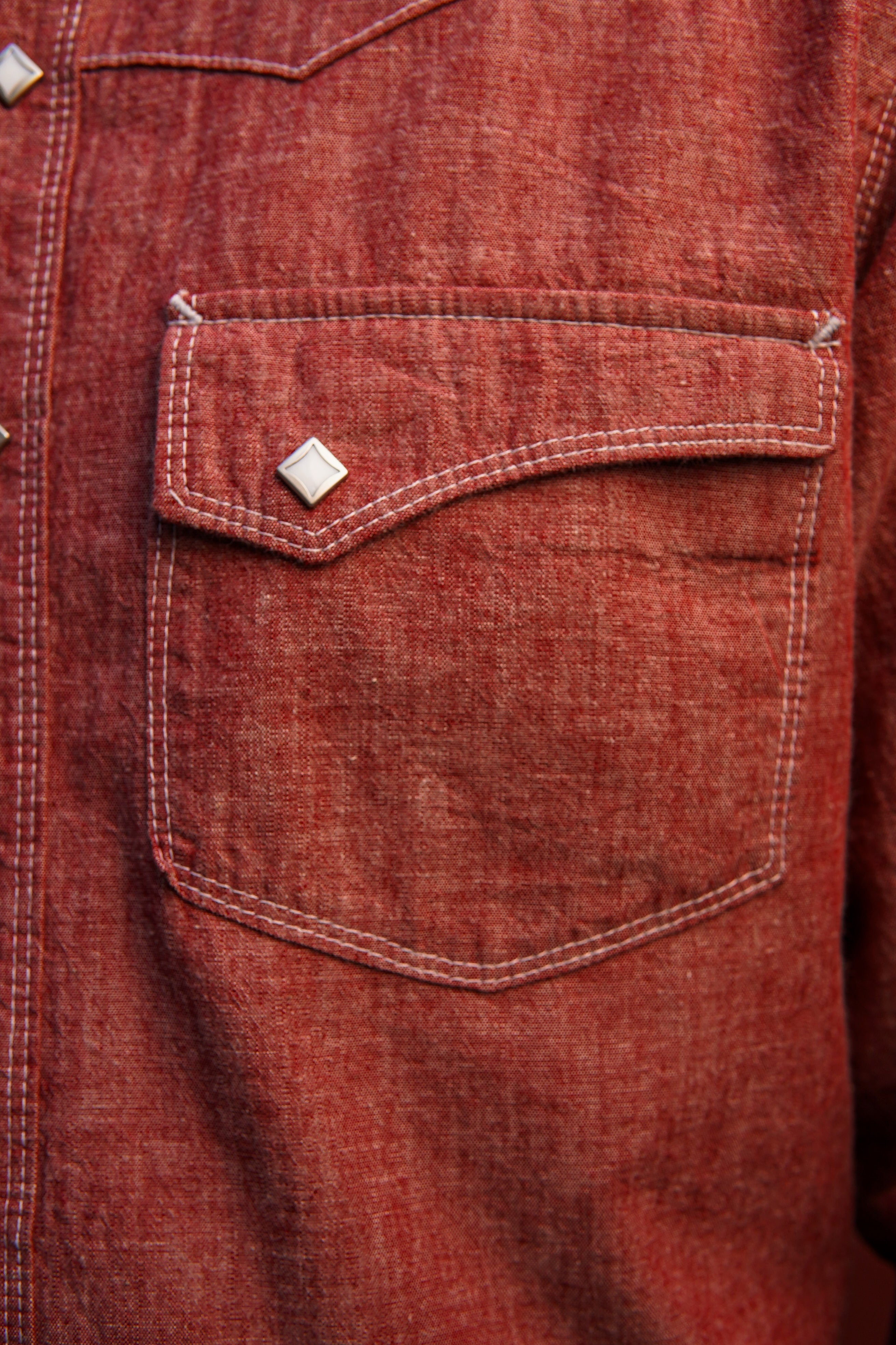 Freenote Cloth Calico Western Shirt - Dusty Red