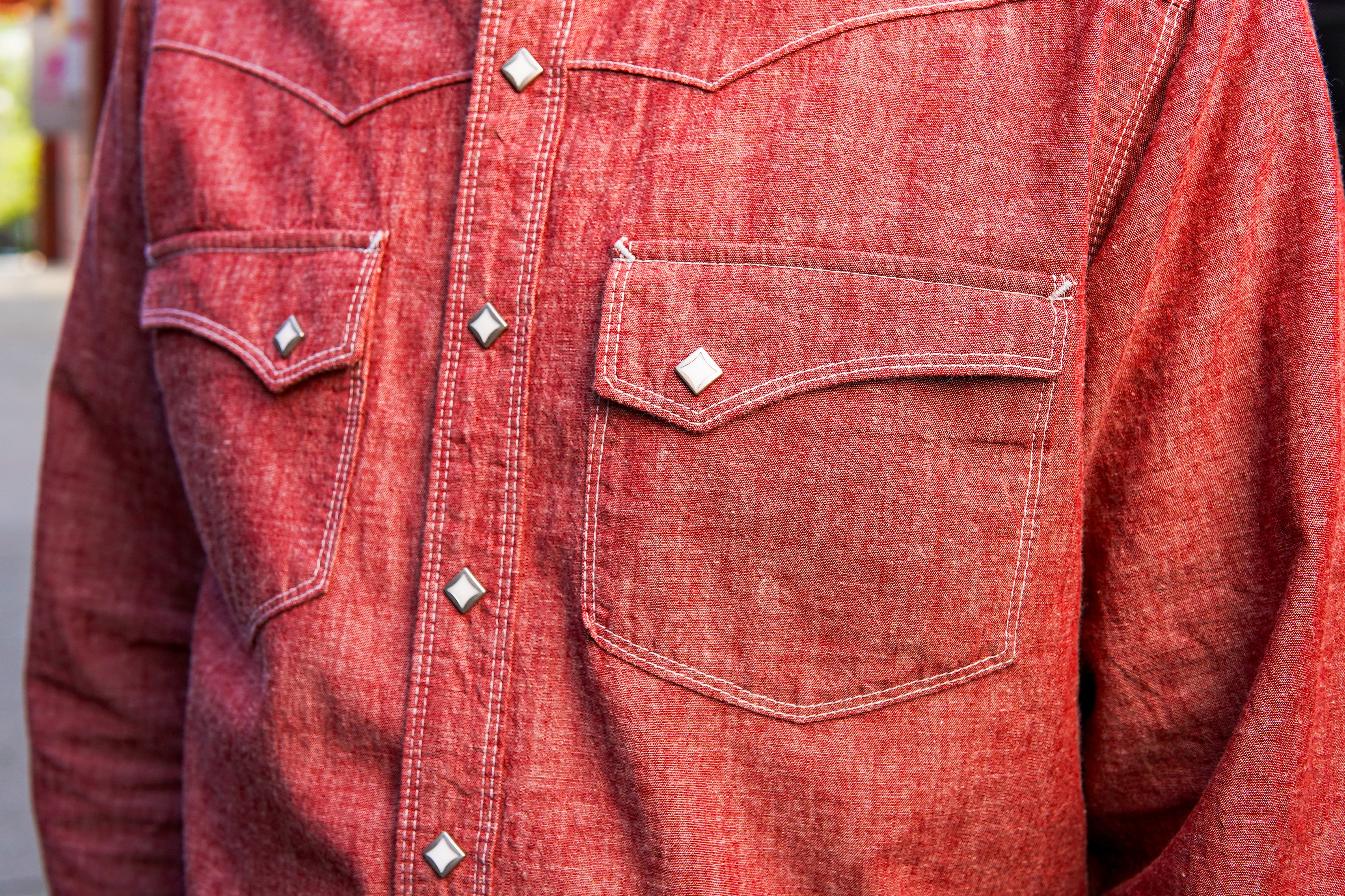 Freenote Cloth Calico Western Shirt - Dusty Red