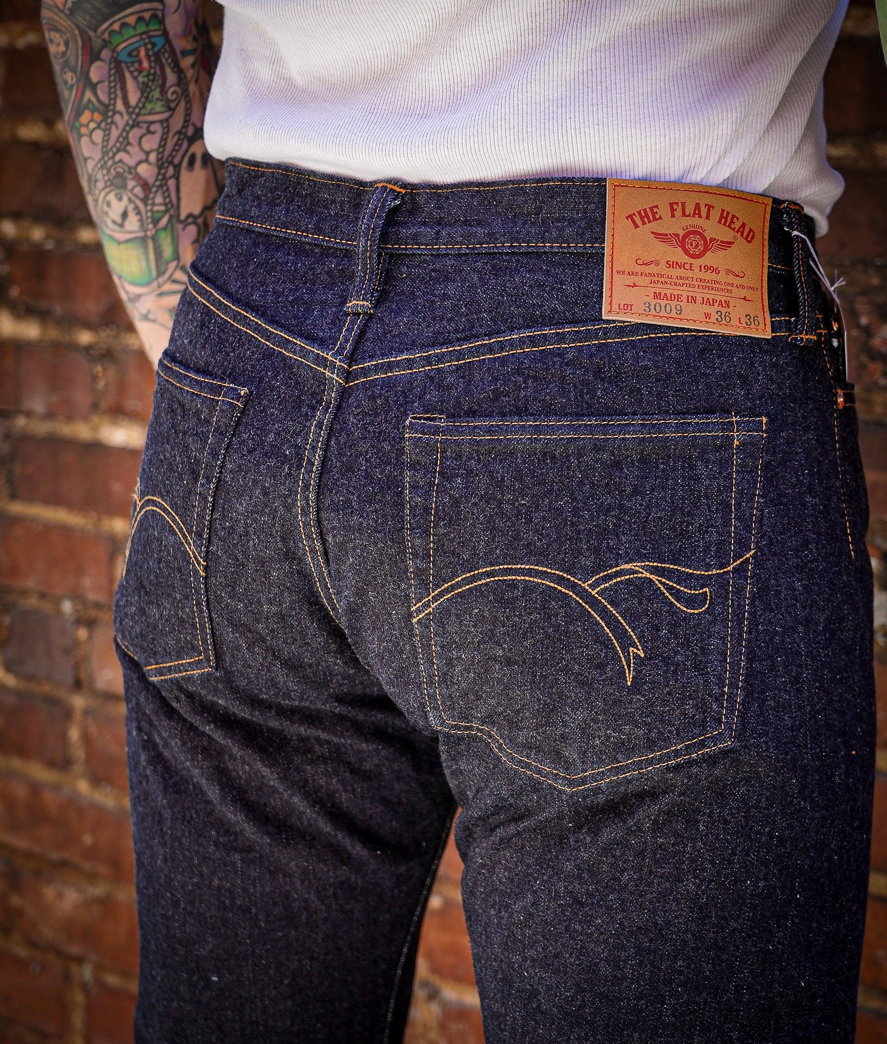 The Flat Head FN-3009 14.5oz Straight Tapered Selvedge Denim - Indigo