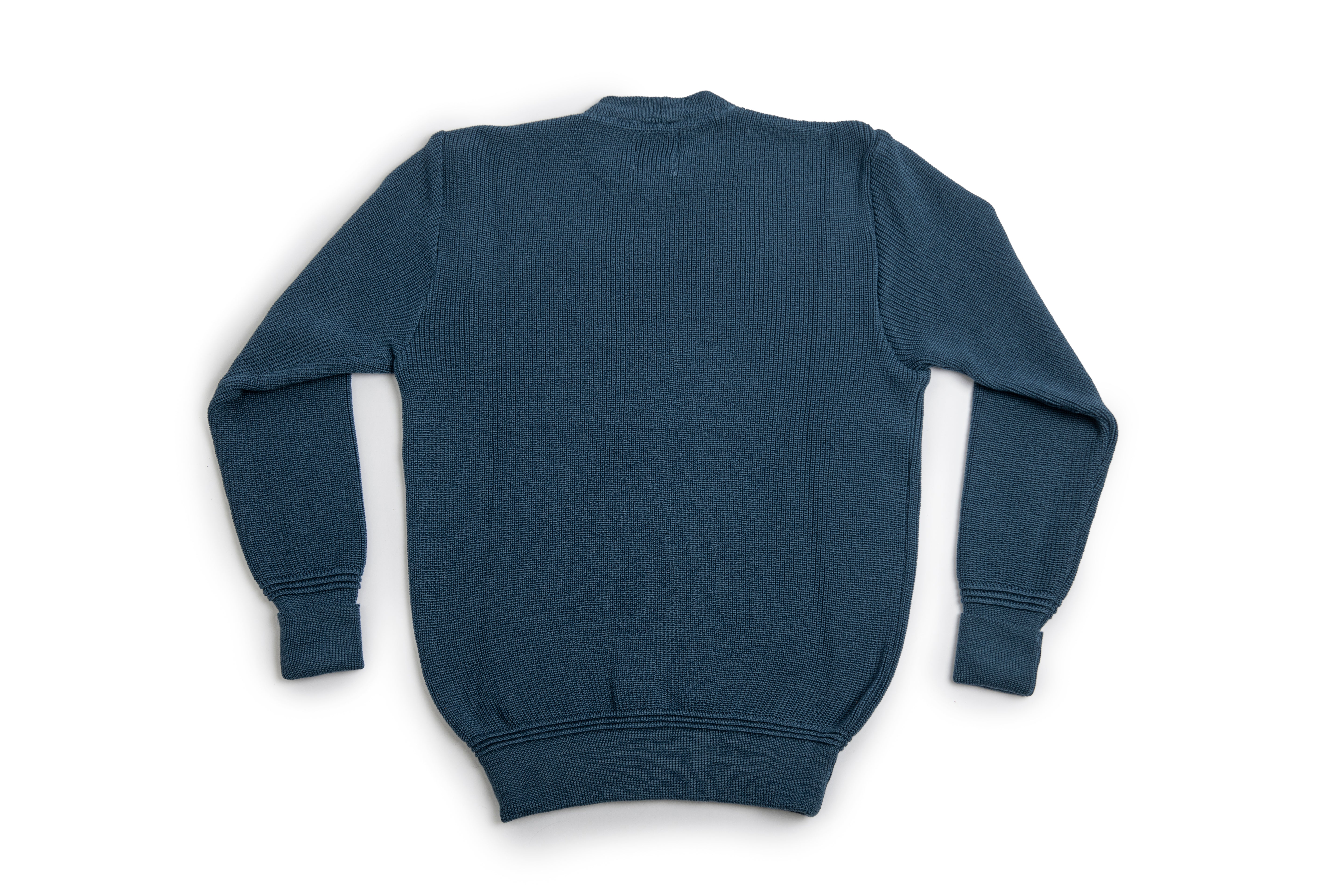 Heimat Textil Merino Rundhal Crewneck Sweater - Trail Blue
