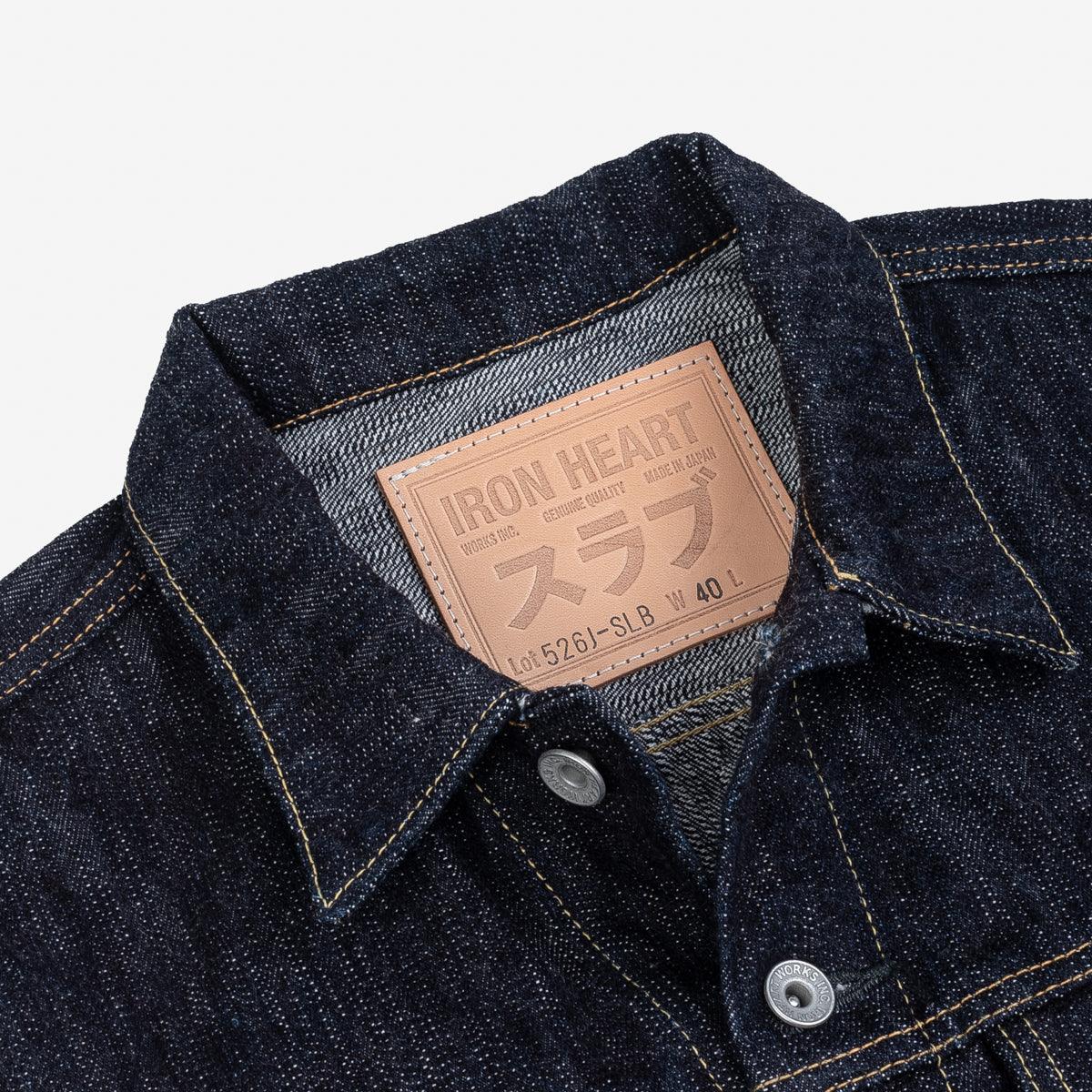 Iron Heart IH-526J-SLB 16oz Slubby Selvedge Denim Type III Jacket - Indigo