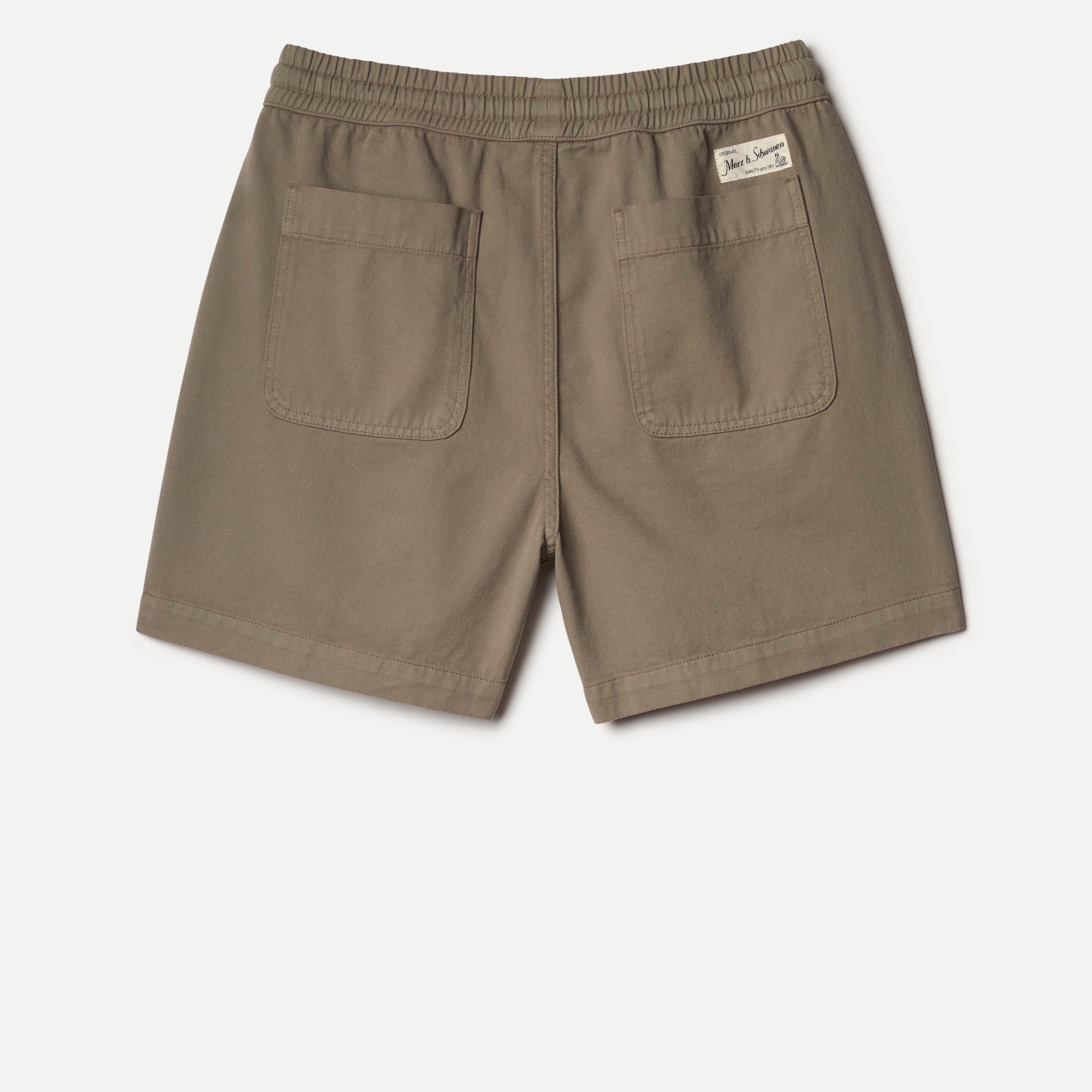 Merz b. Schwanen 5" Lightweight Cotton Twill Shorts - Vintage Army
