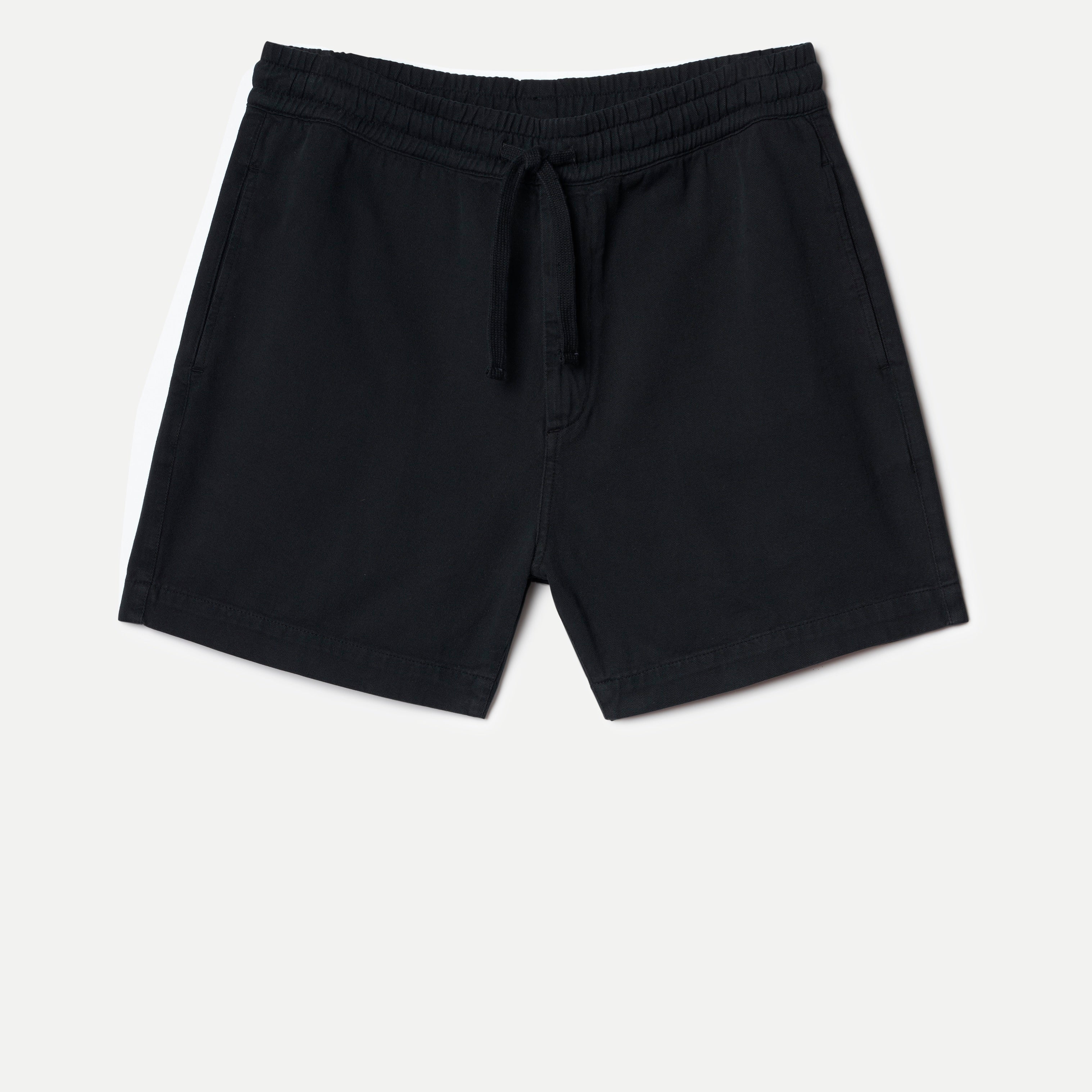 Merz b. Schwanen 5" Lightweight Cotton Twill Shorts - Deep Black