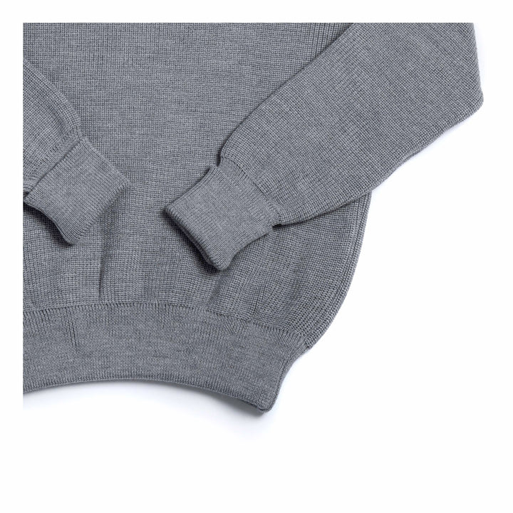Heimat Textil Merino Rundhal Crewneck Sweater - Battleship Grey