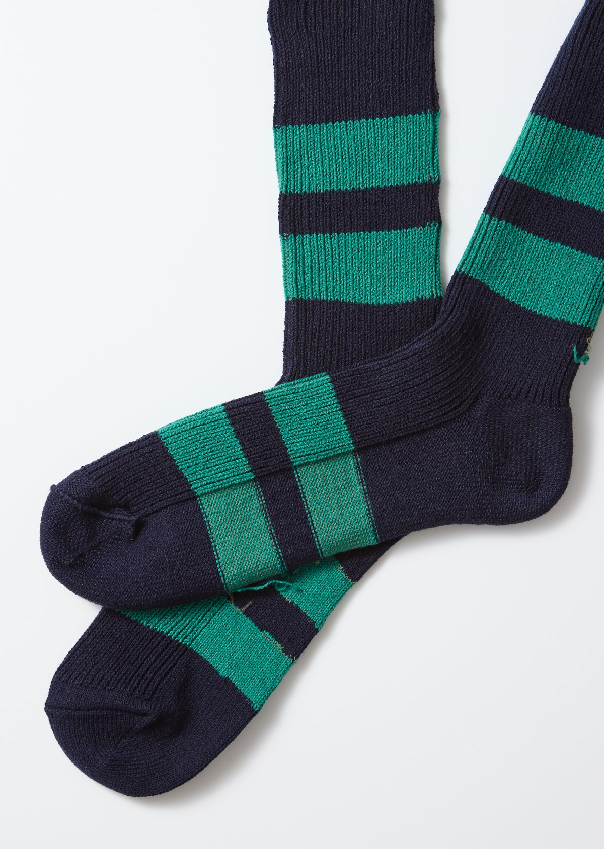 ROTOTO Recycled Cotton Striped Crew Socks