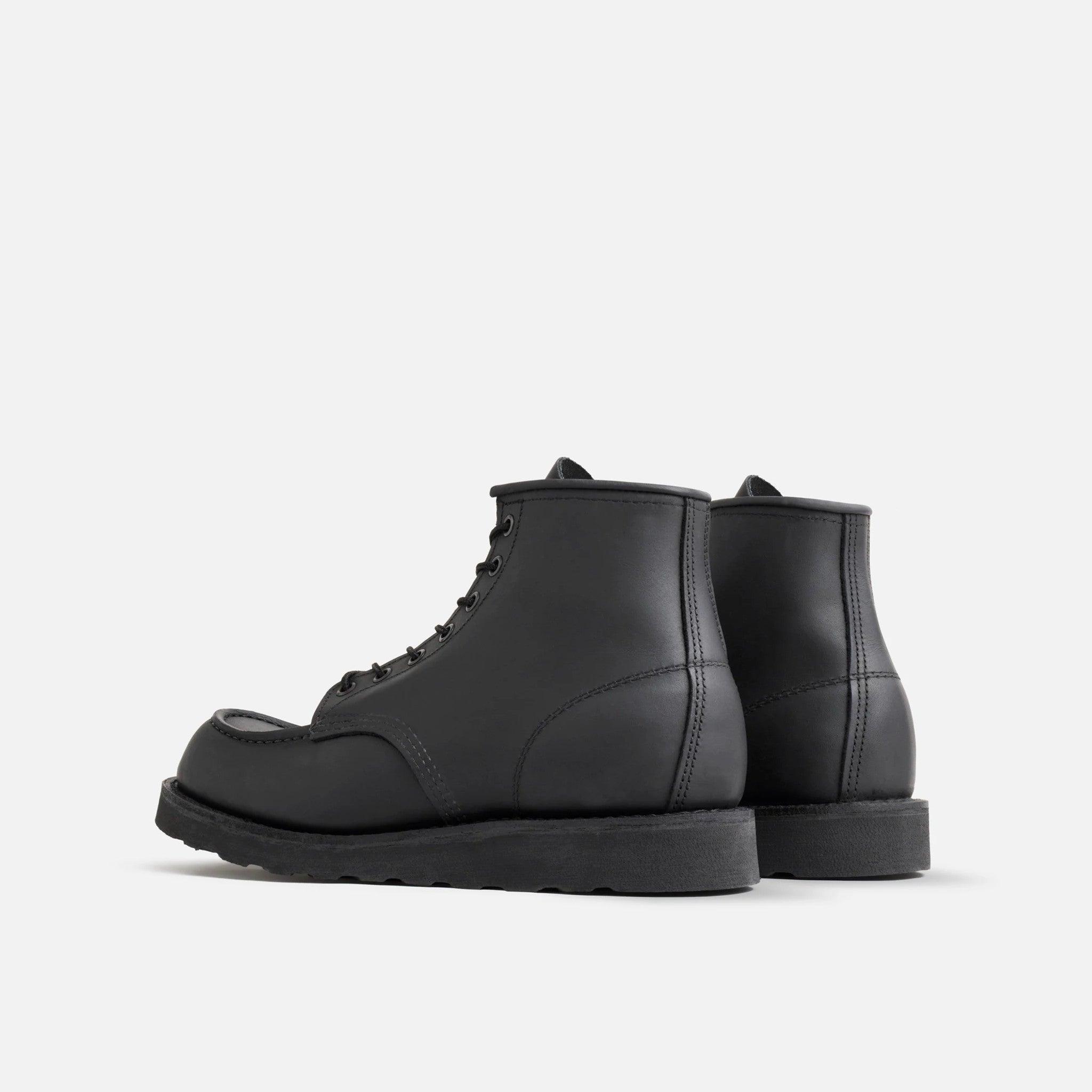Red Wing 8074 - 6in Classic Moc Toe - Black Harness Leather