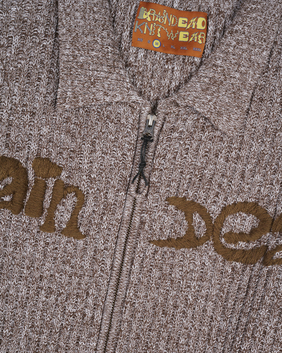 Brain Dead Rib Knit Cardigan - Brown Multi