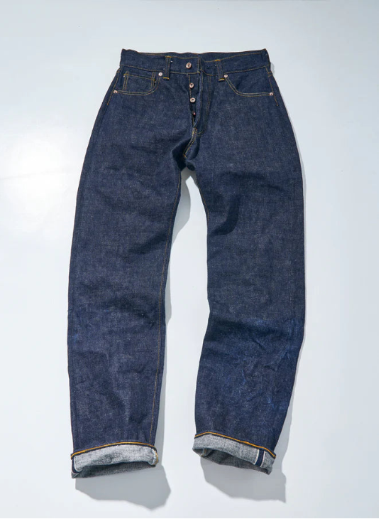 Samurai S3100VX 17oz "Bushido" Zero+ High Rise Wide Straight Jeans - One Washed