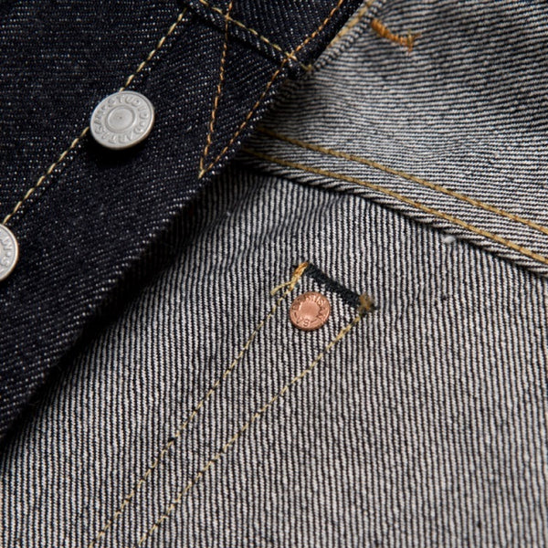 Studio D'Artisan SD-102CB Loose Fit Indigo Selvedge Denim - One Washed