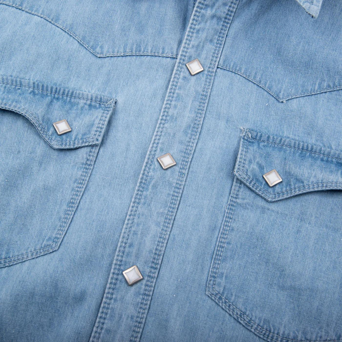 Freenote Cloth Calico Western Shirt - 6oz Bleached Denim – Guilty Party