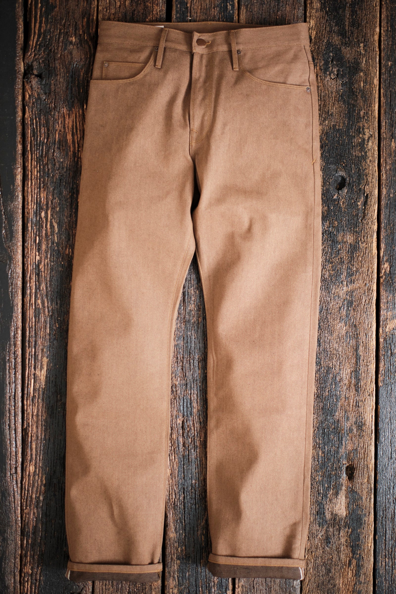 Freenote Cloth Belford Straight Cut - 15oz Light Brown Denim