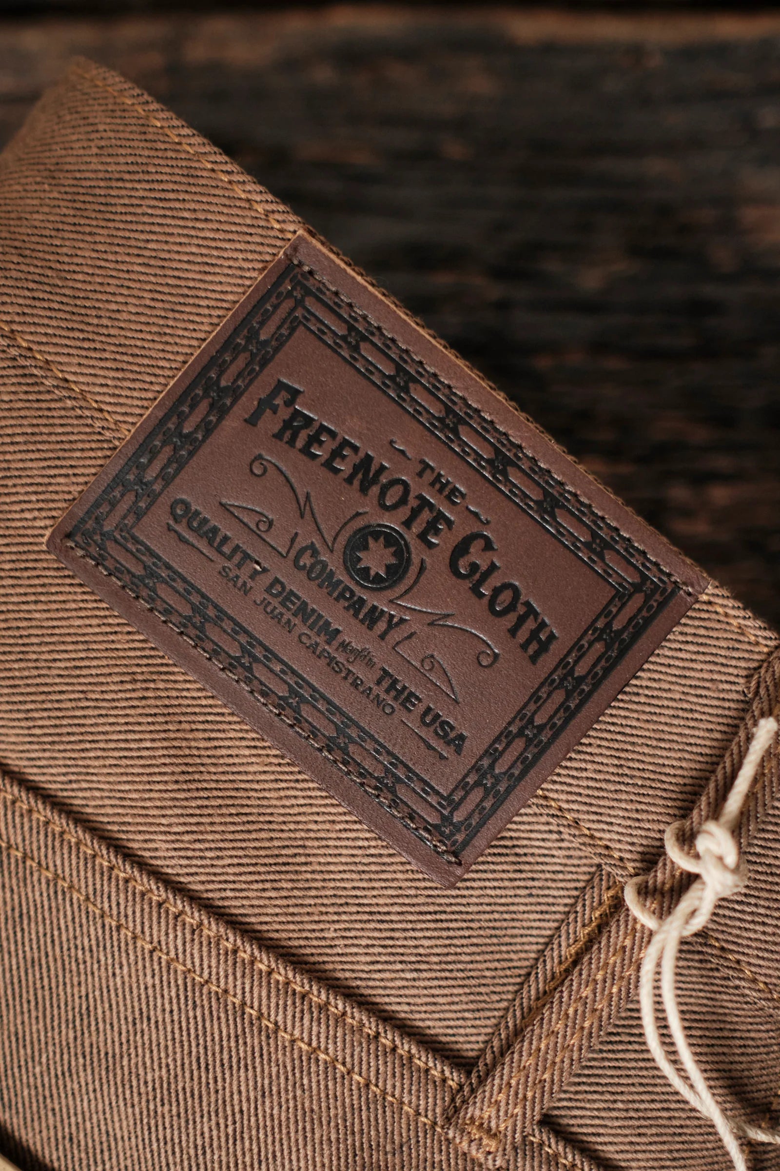 Freenote Cloth Belford Straight Cut - 15oz Light Brown Denim