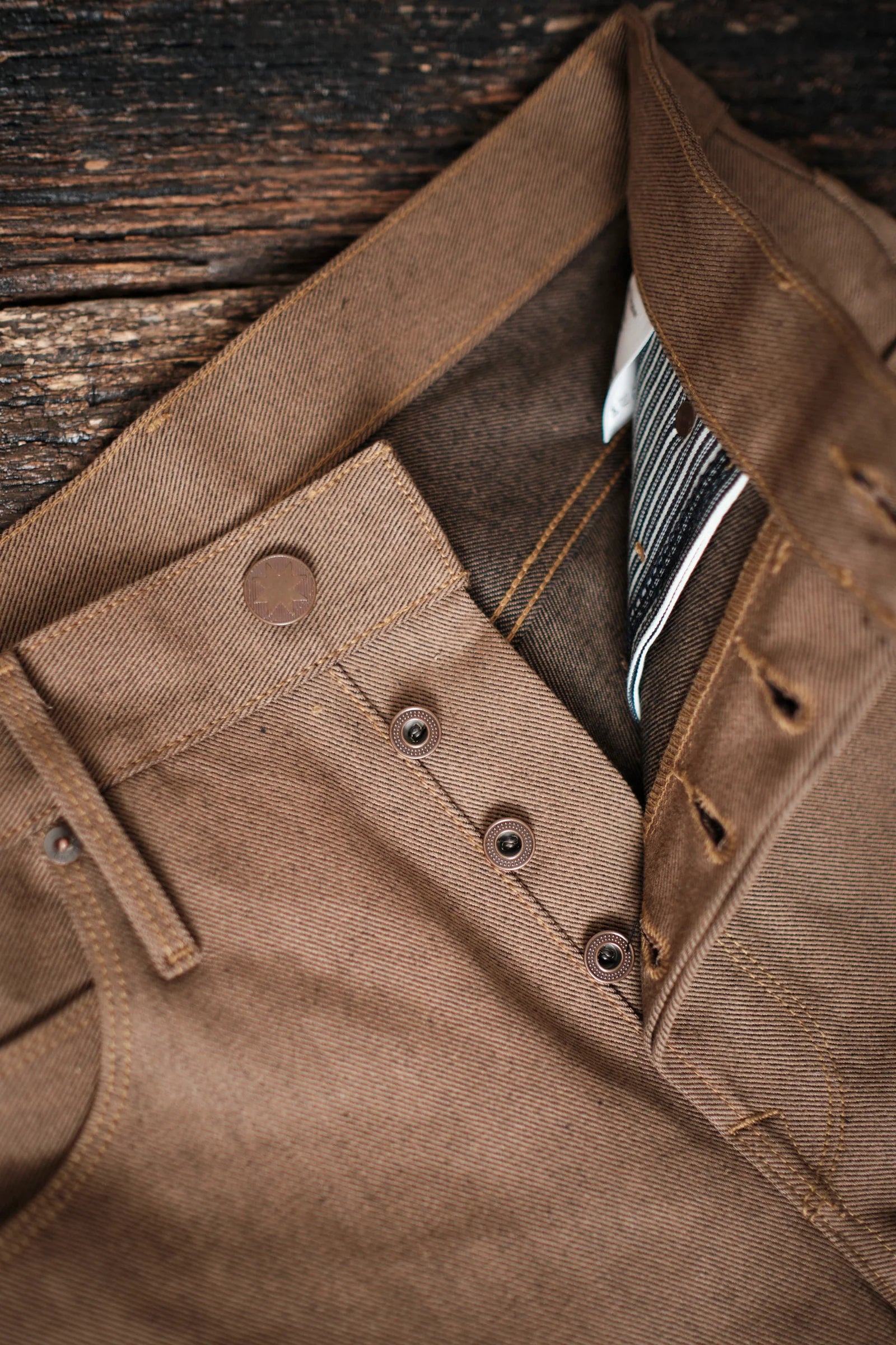 Freenote Cloth Belford Straight Cut - 15oz Light Brown Denim