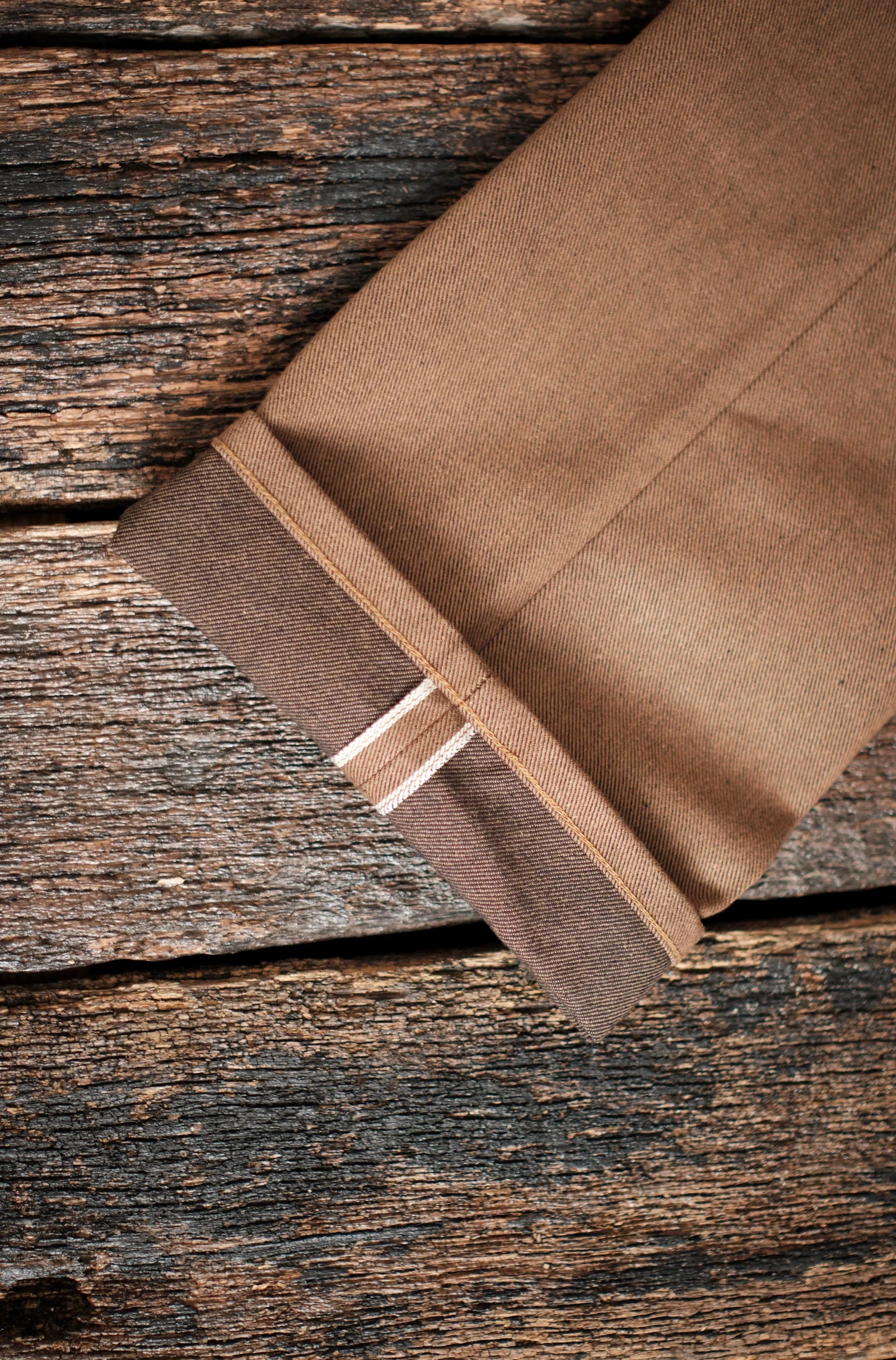 Freenote Cloth Belford Straight Cut - 15oz Light Brown Denim