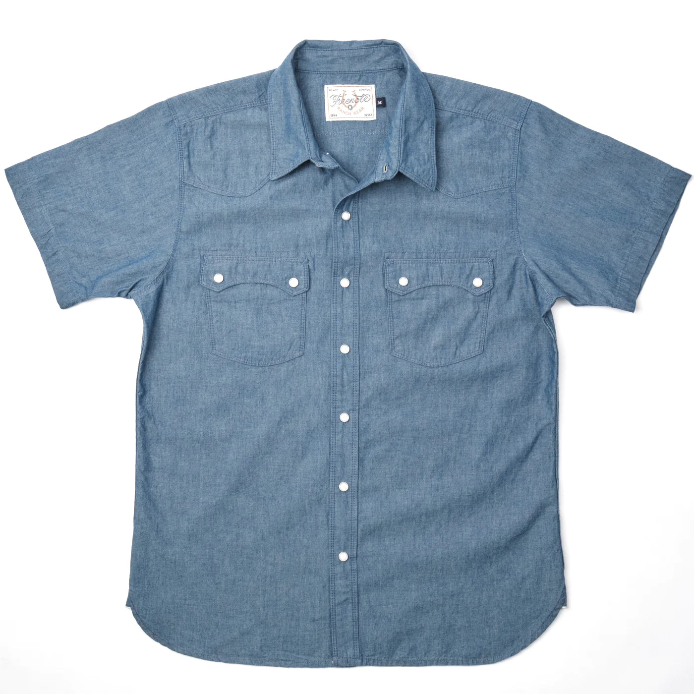 Freenote Cloth Modern Western SS Shirt - Chambray