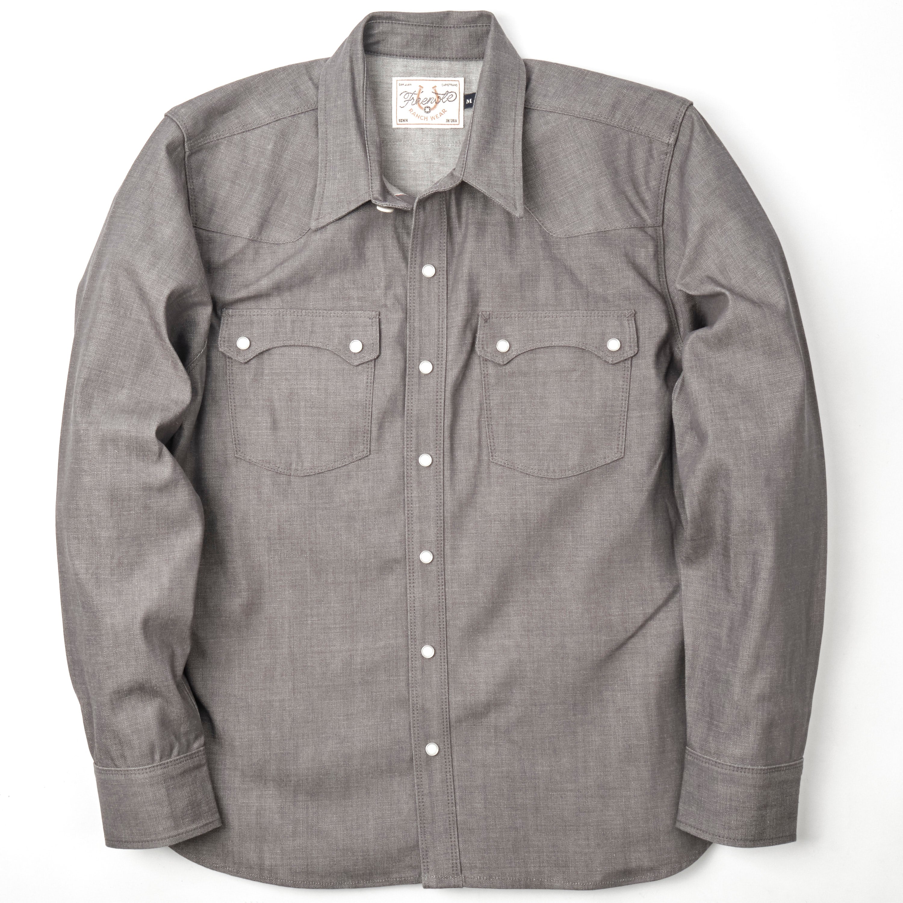 Freenote Cloth Modern Western Shirt - Harbor Grey Denim