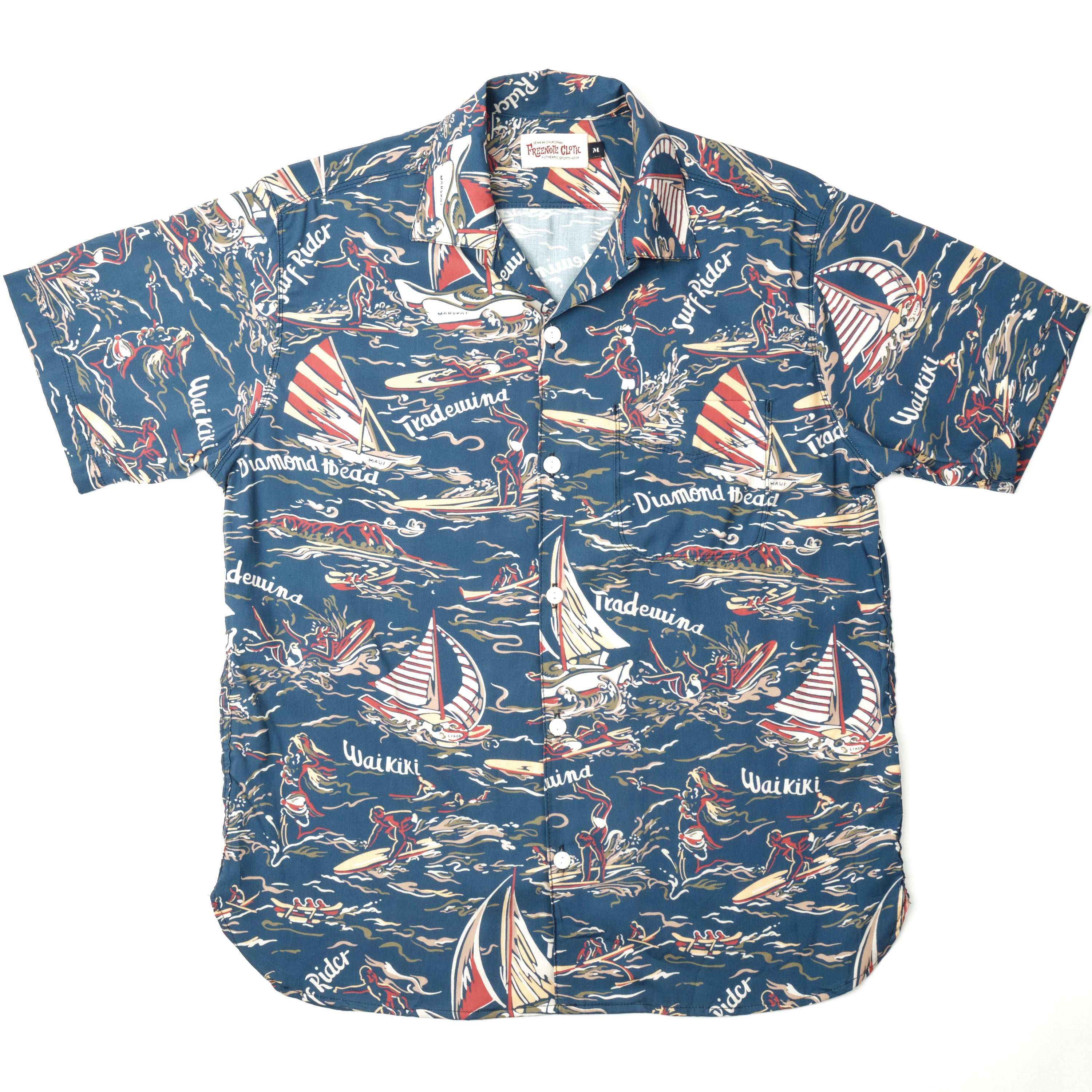 Freenote Cloth Hawaiian 40's Shirt - Blue