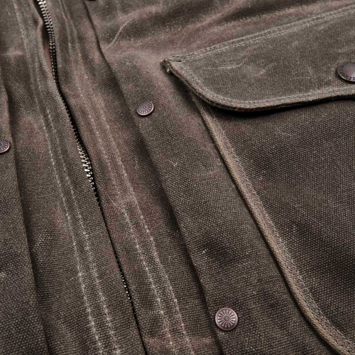 Freenote Cloth Faro 20oz Waxed Canvas Jacket - Tobacco / Red Plaid