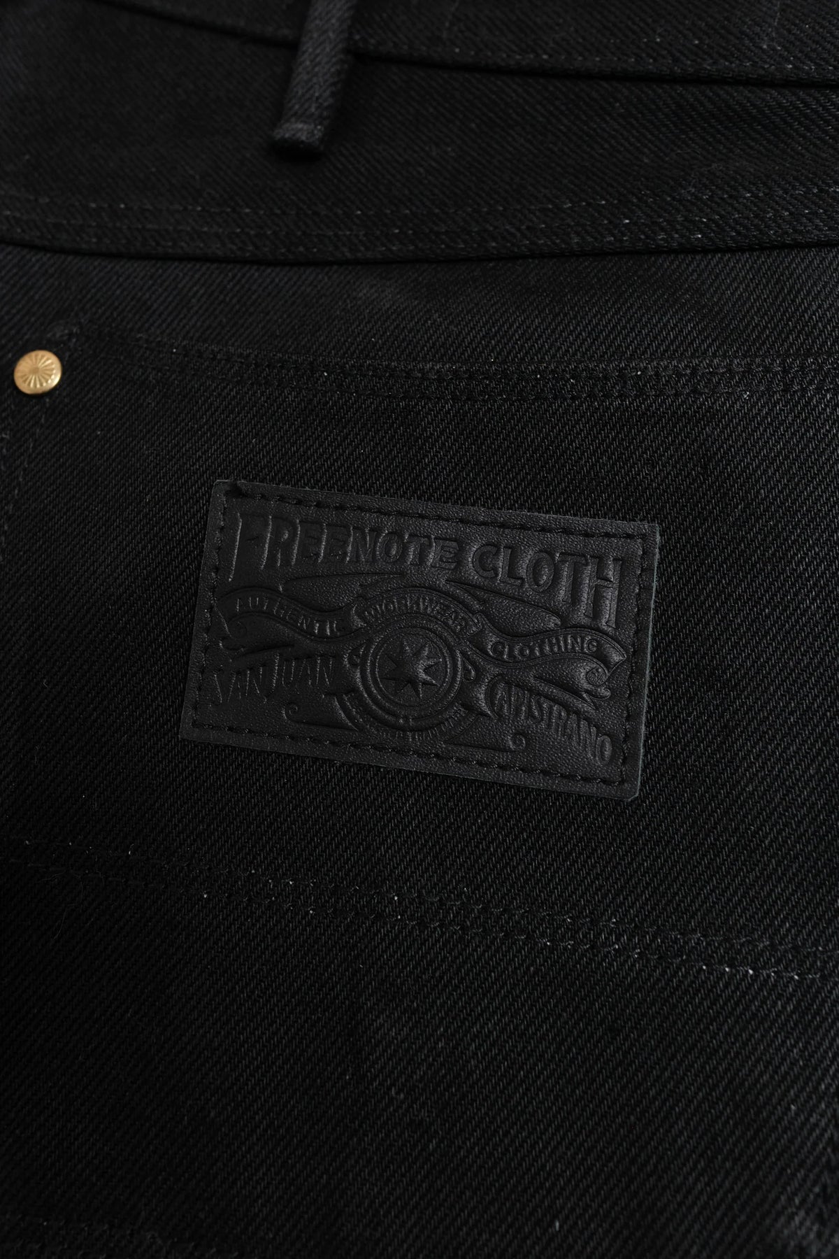 Freenote Cloth Wilkes Wide Riding Cut -15.75oz Double Black