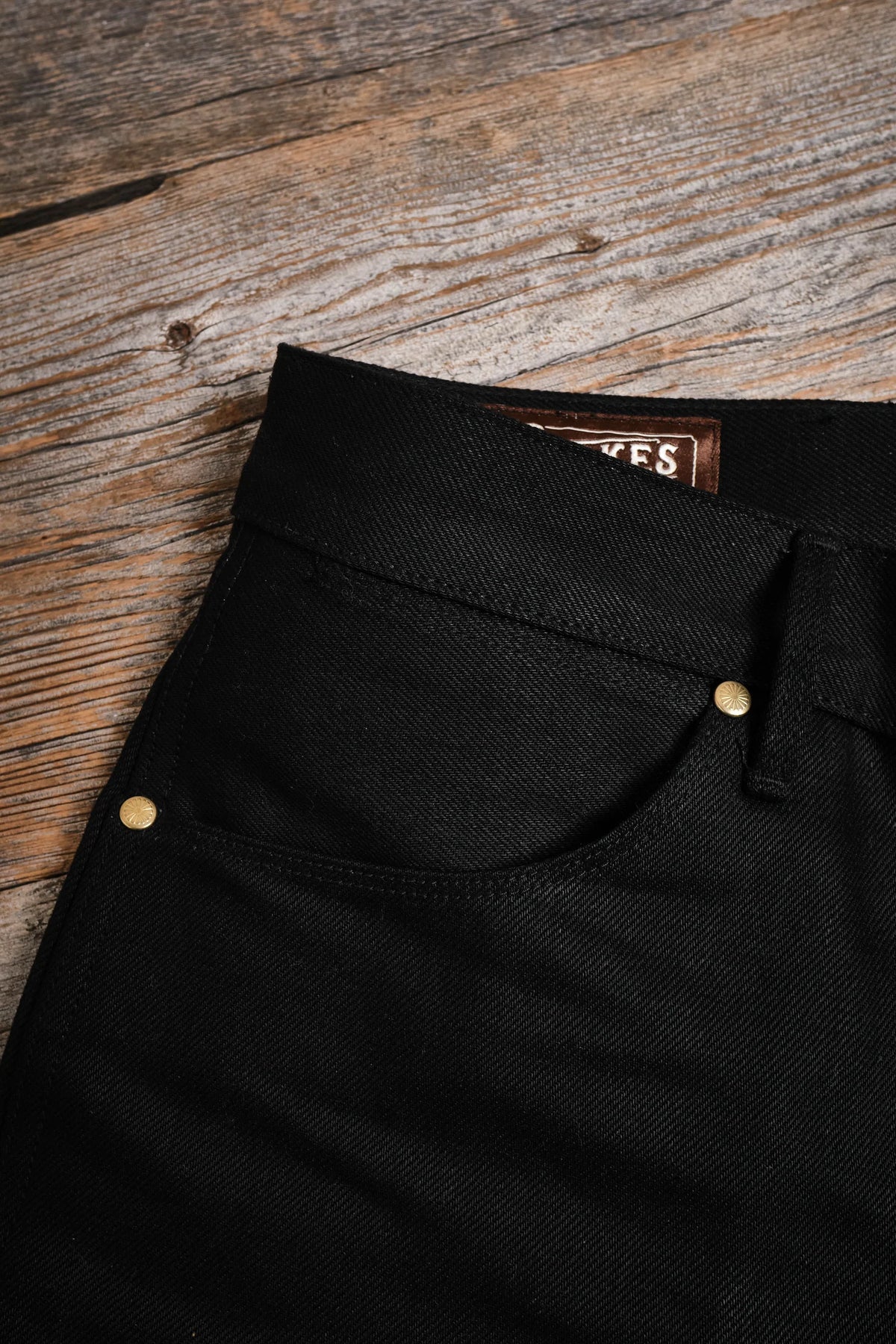 Freenote Cloth Wilkes Wide Riding Cut -15.75oz Double Black