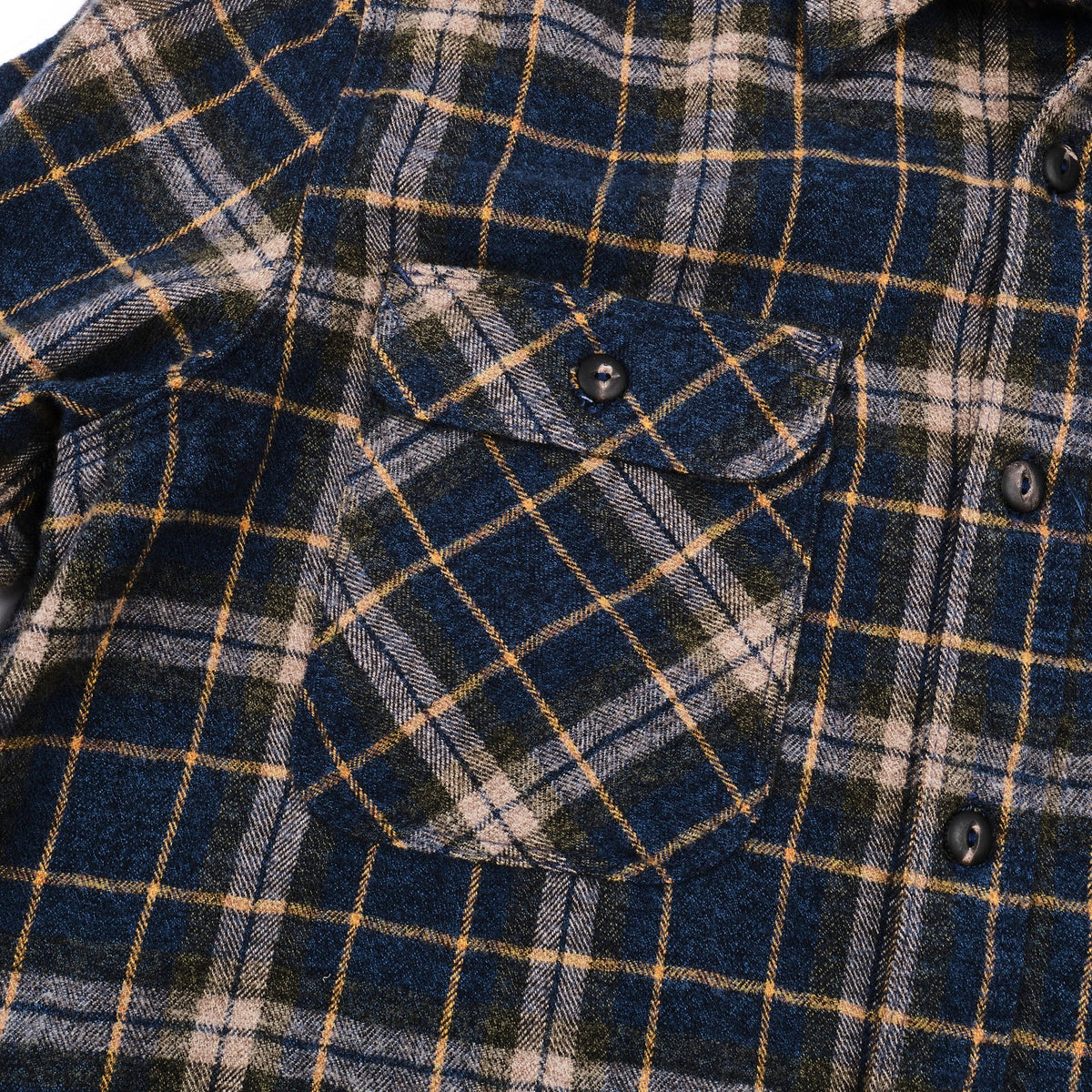 Freenote Cloth Jepson Flannel Shirt - River Blue Plaid