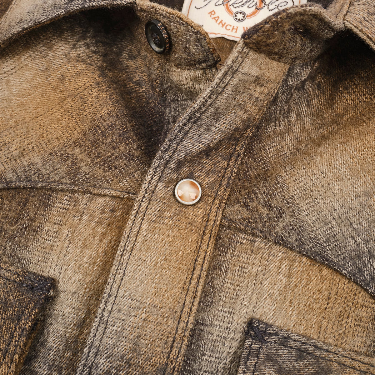 Freenote Cloth Western Scout - Brown Shadow Plaid