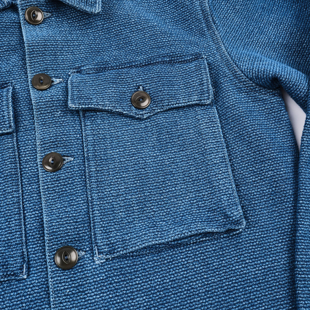 Freenote Cloth Midway CPO - Indigo Sashiko Two Year Wash