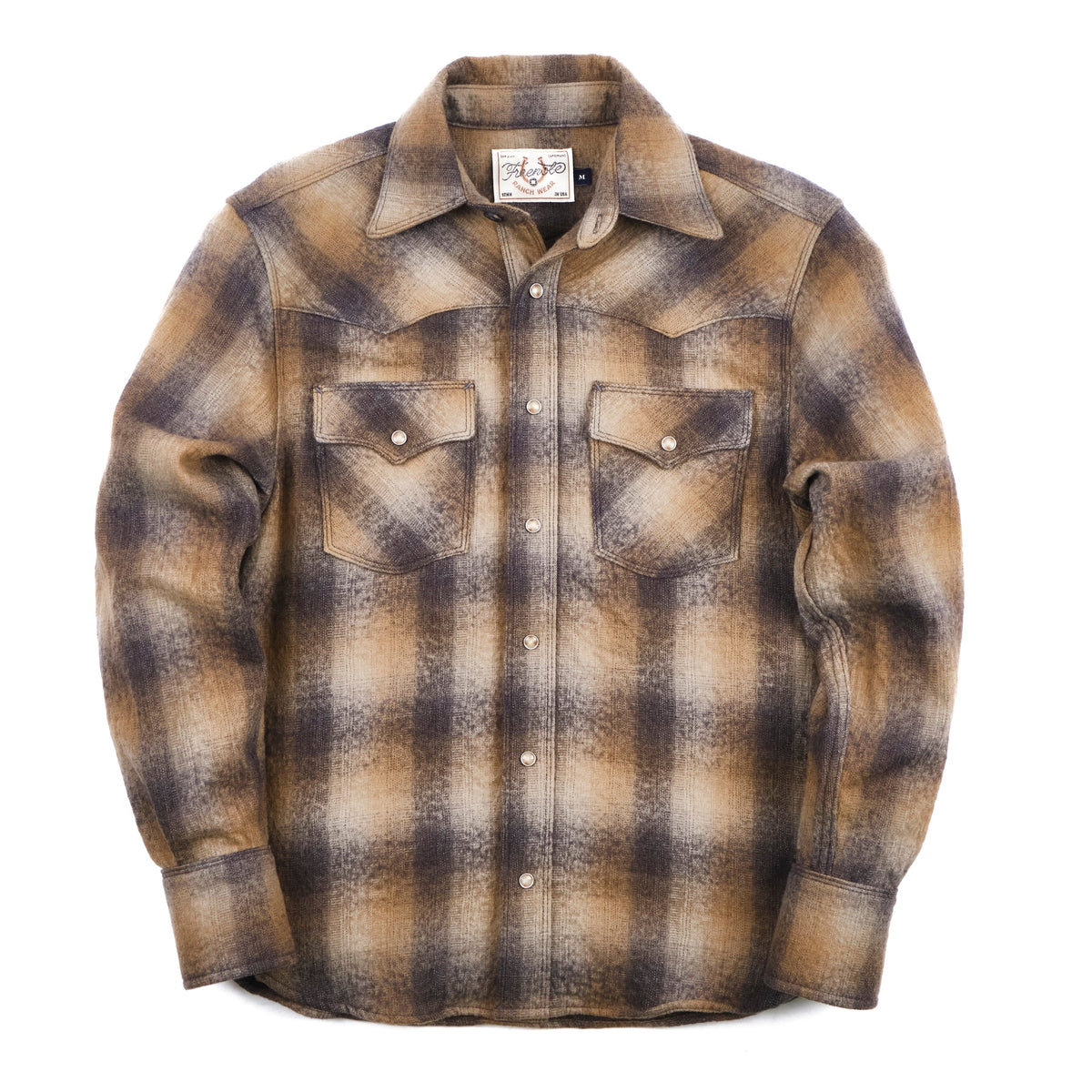 Freenote Cloth Western Scout - Brown Shadow Plaid