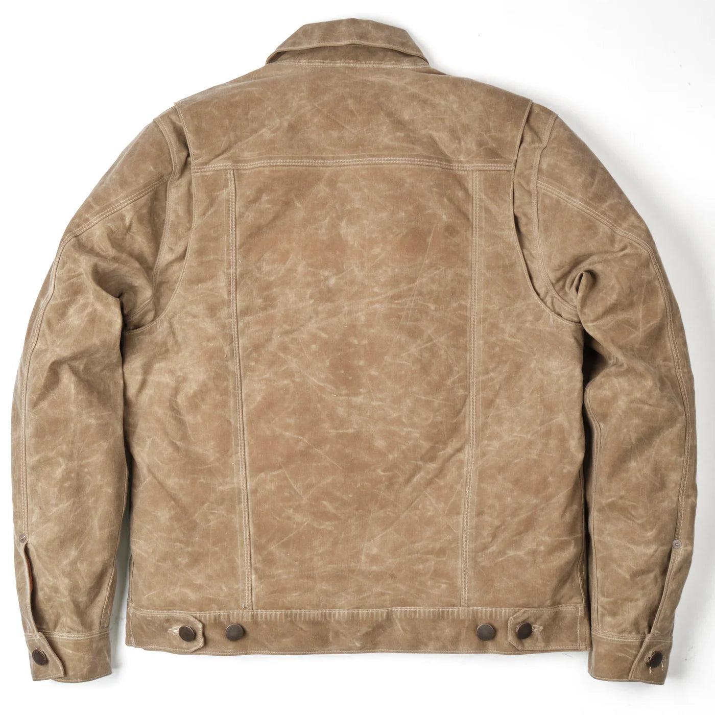 Freenote Cloth RJ-1 Riders Jacket Waxed Canvas - Tobacco