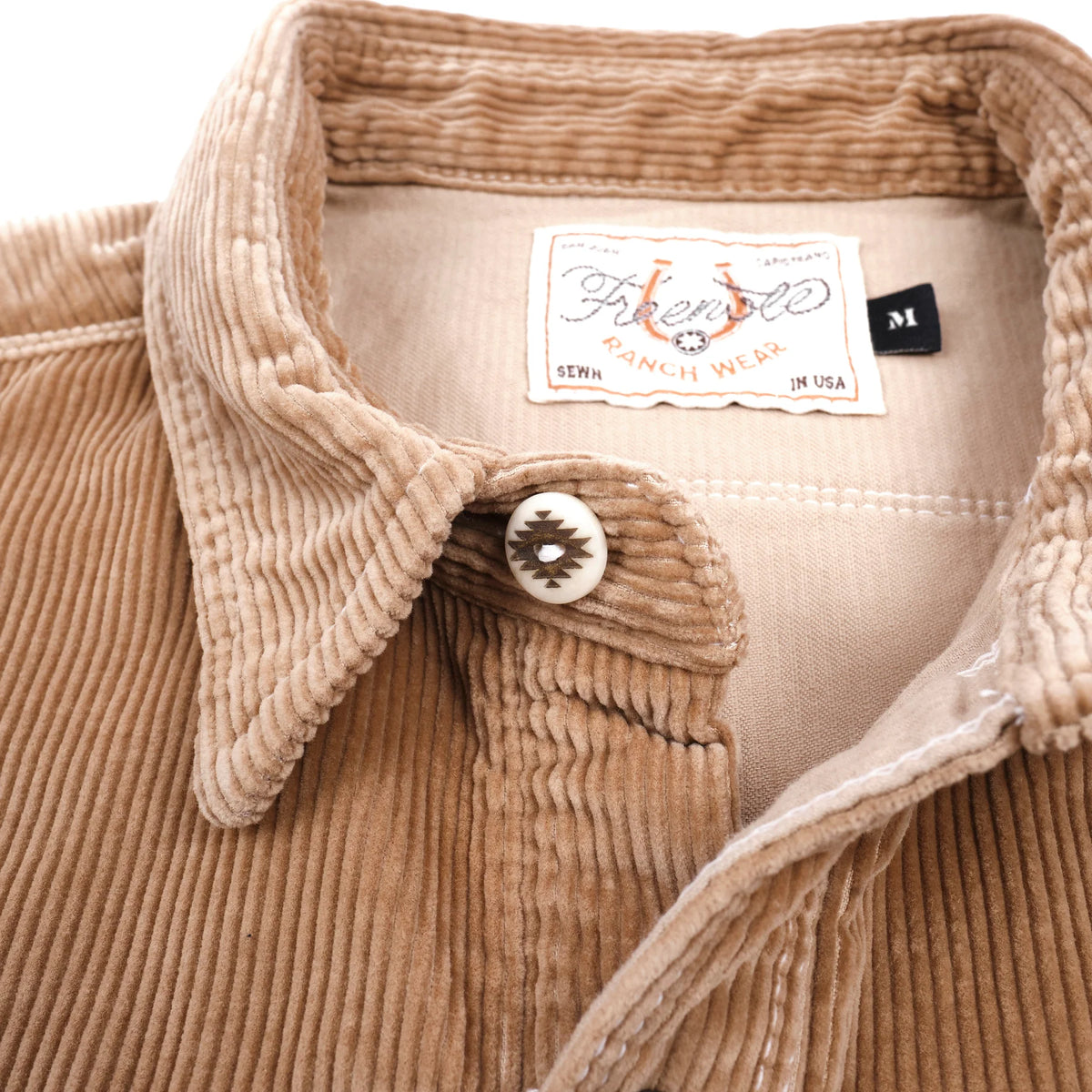 Freenote Cloth Calico Western Shirt - Tan Corduroy