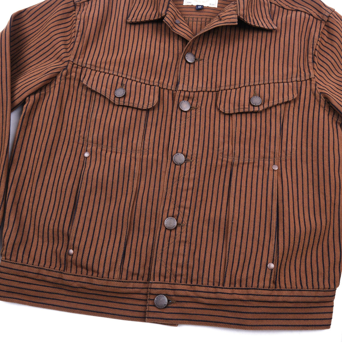 Freenote Cloth High Low Jacket - Brown Herringbone Dobby