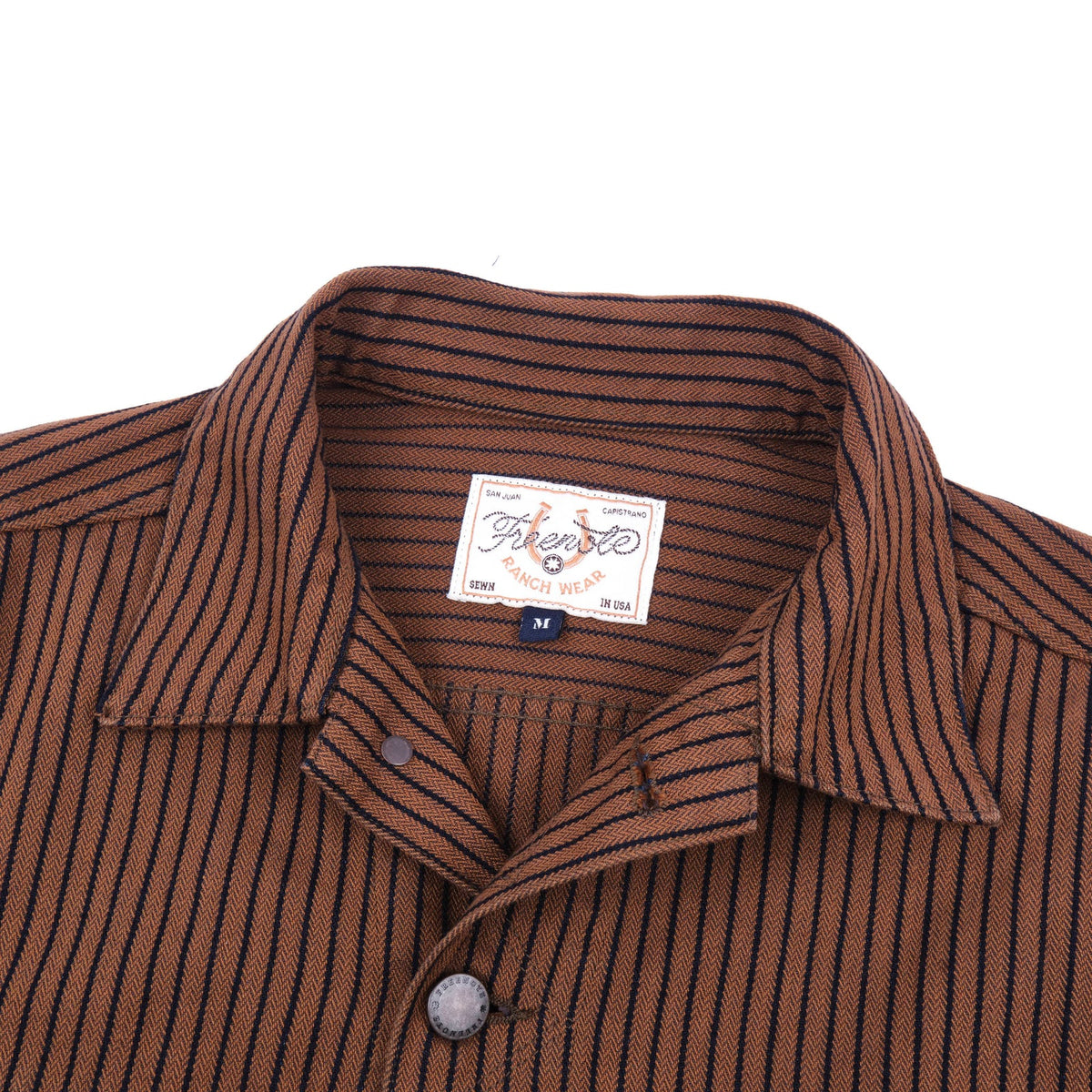 Freenote Cloth High Low Jacket - Brown Herringbone Dobby