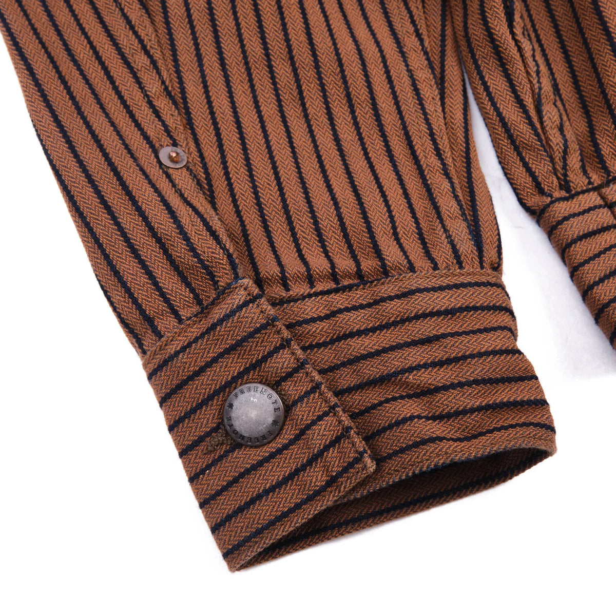 Freenote Cloth High Low Jacket - Brown Herringbone Dobby
