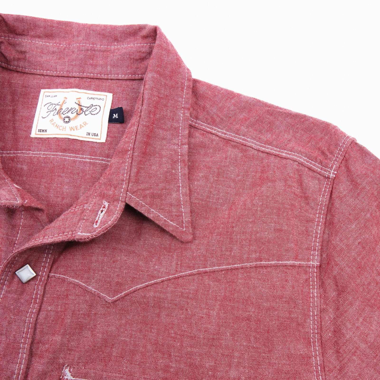 Freenote Cloth Calico Western Shirt - Dusty Red