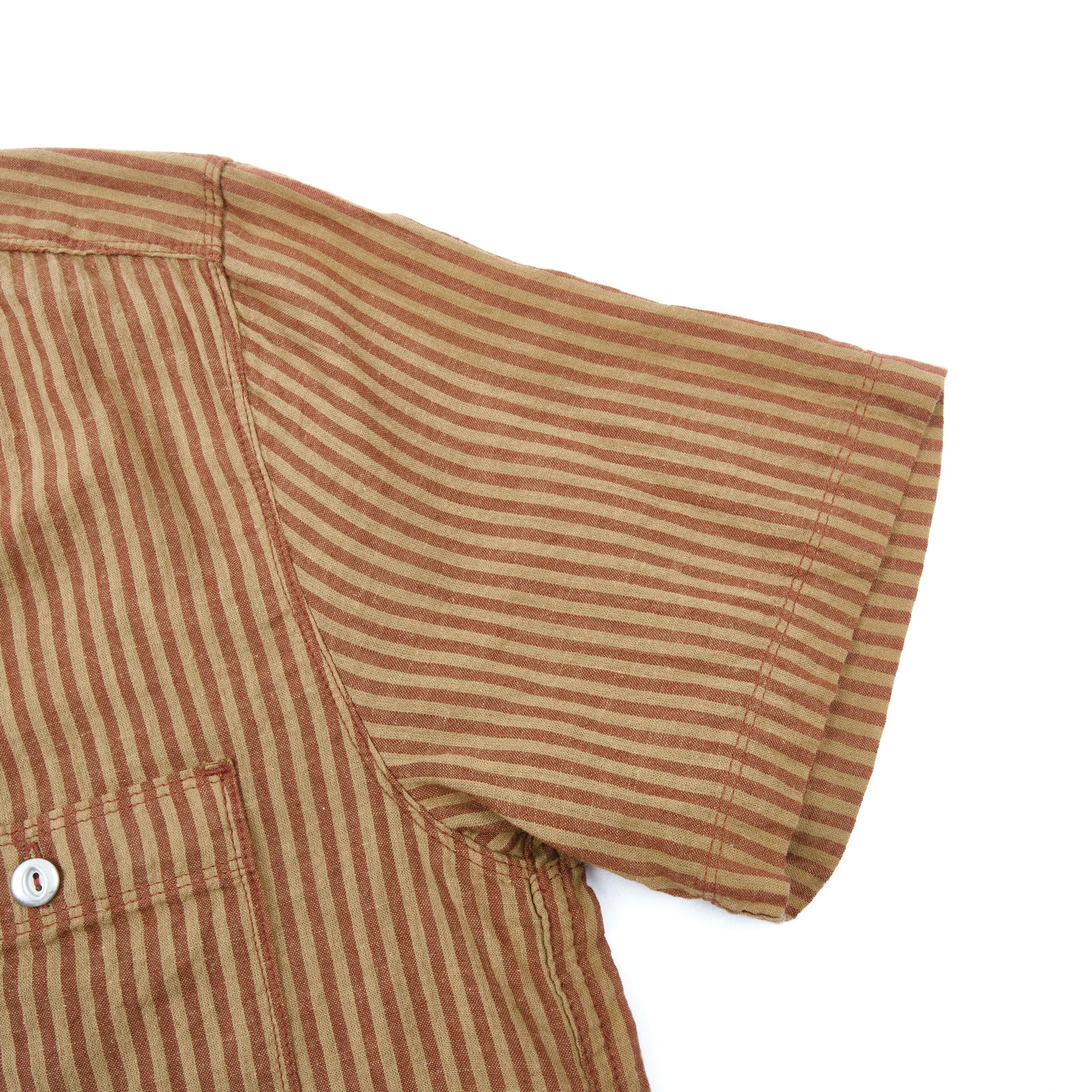 Freenote Cloth Dayton Shirt - Terracotta Stripe