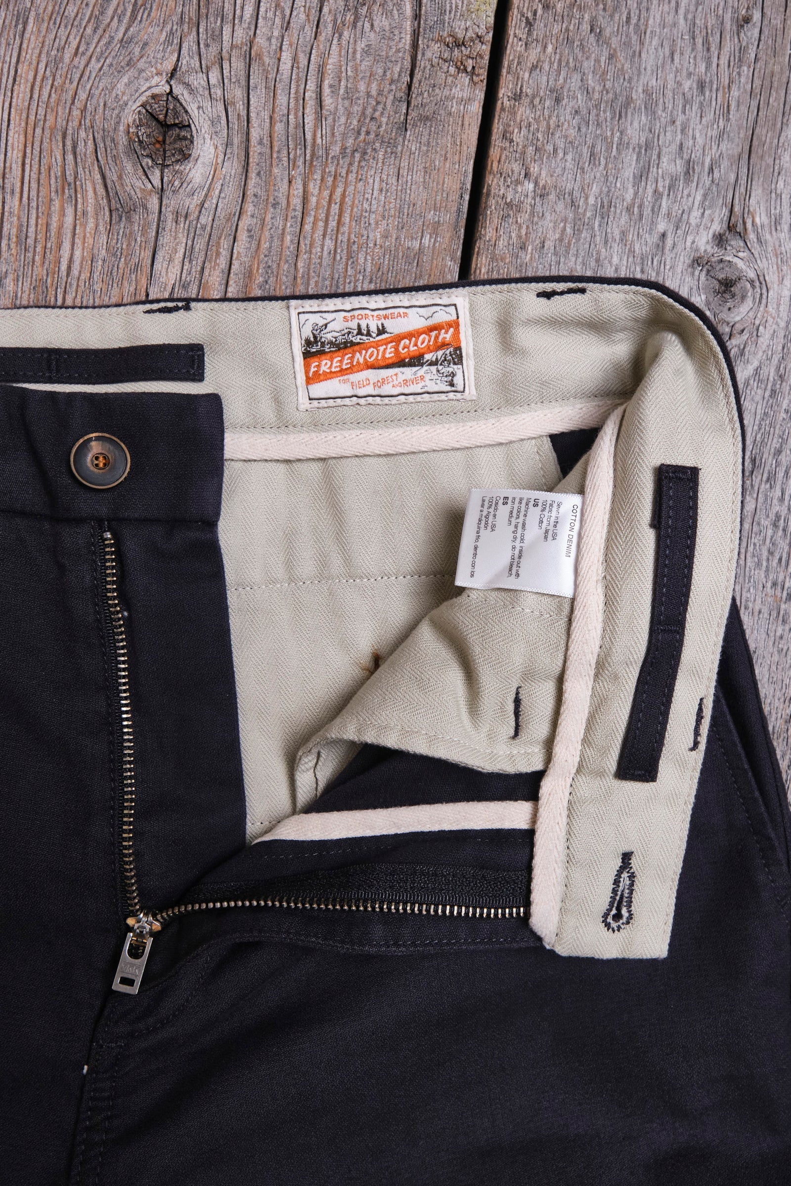 Freenote Cloth Deck Pant Straight Fit - Black