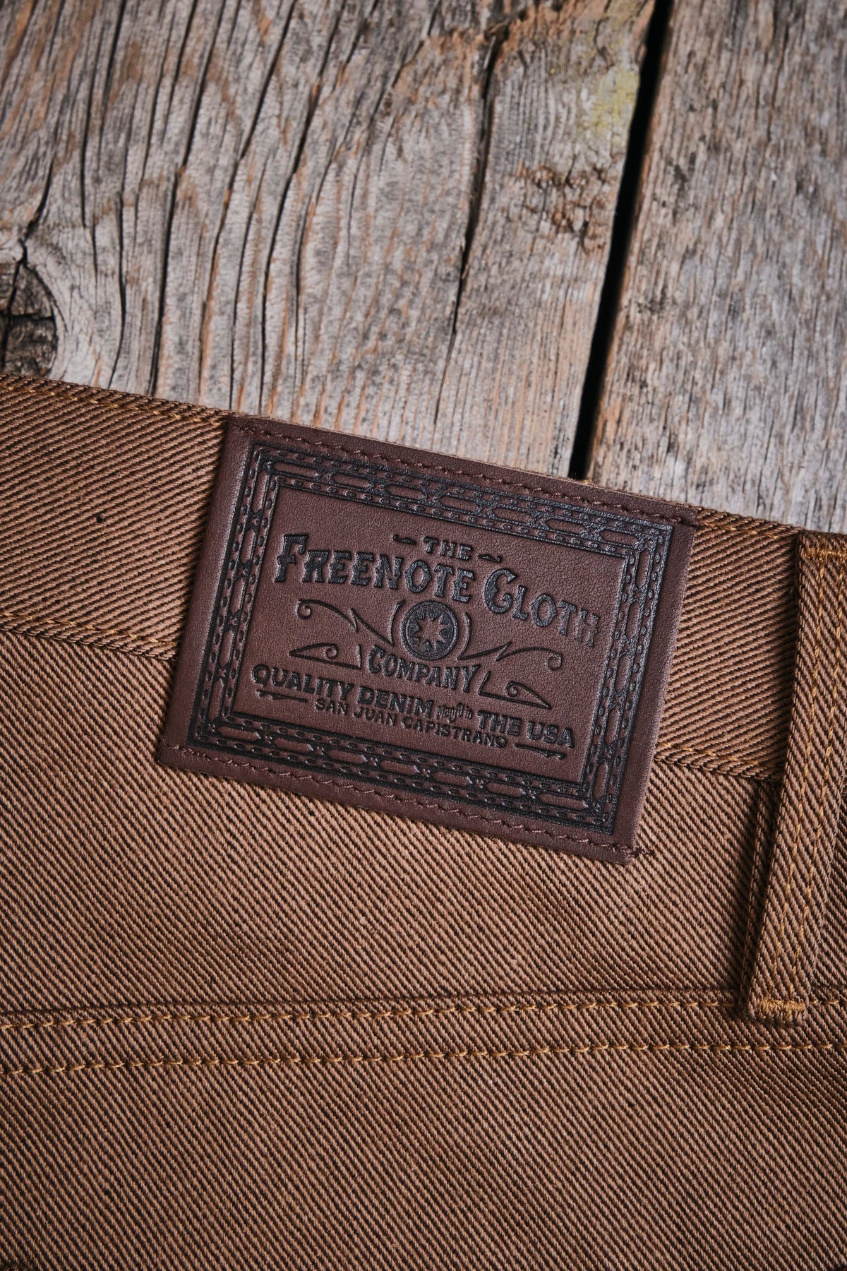 Freenote Cloth Modesto Wide Cut - 15oz Light Brown Denim