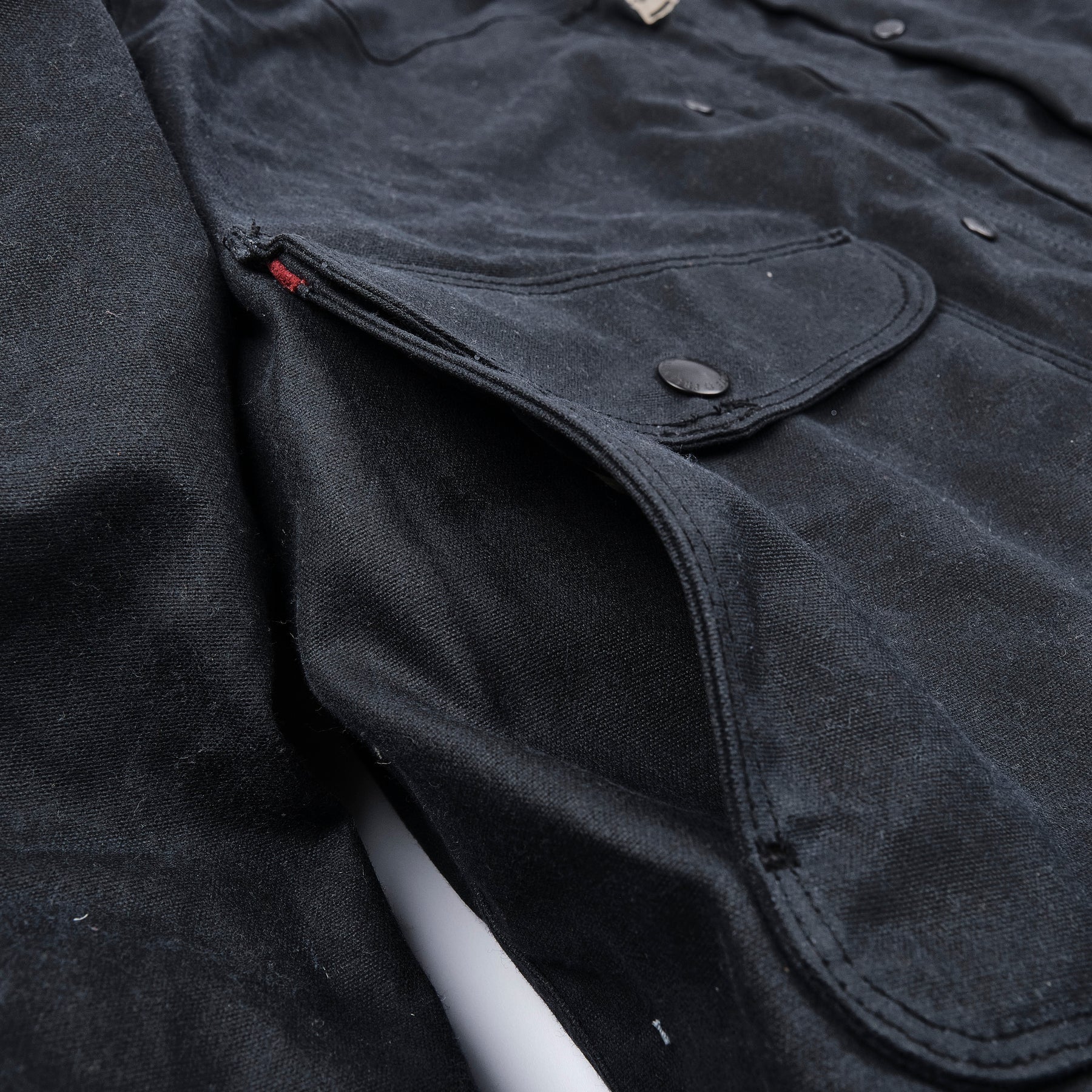 Freenote Cloth Faro 10oz Waxed Canvas Jacket - Black