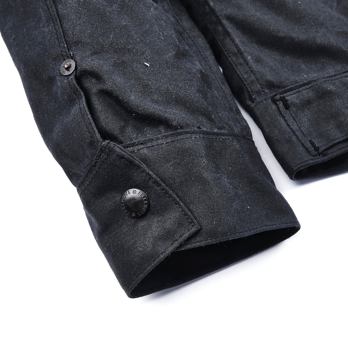 Freenote Cloth Faro 10oz Waxed Canvas Jacket - Black