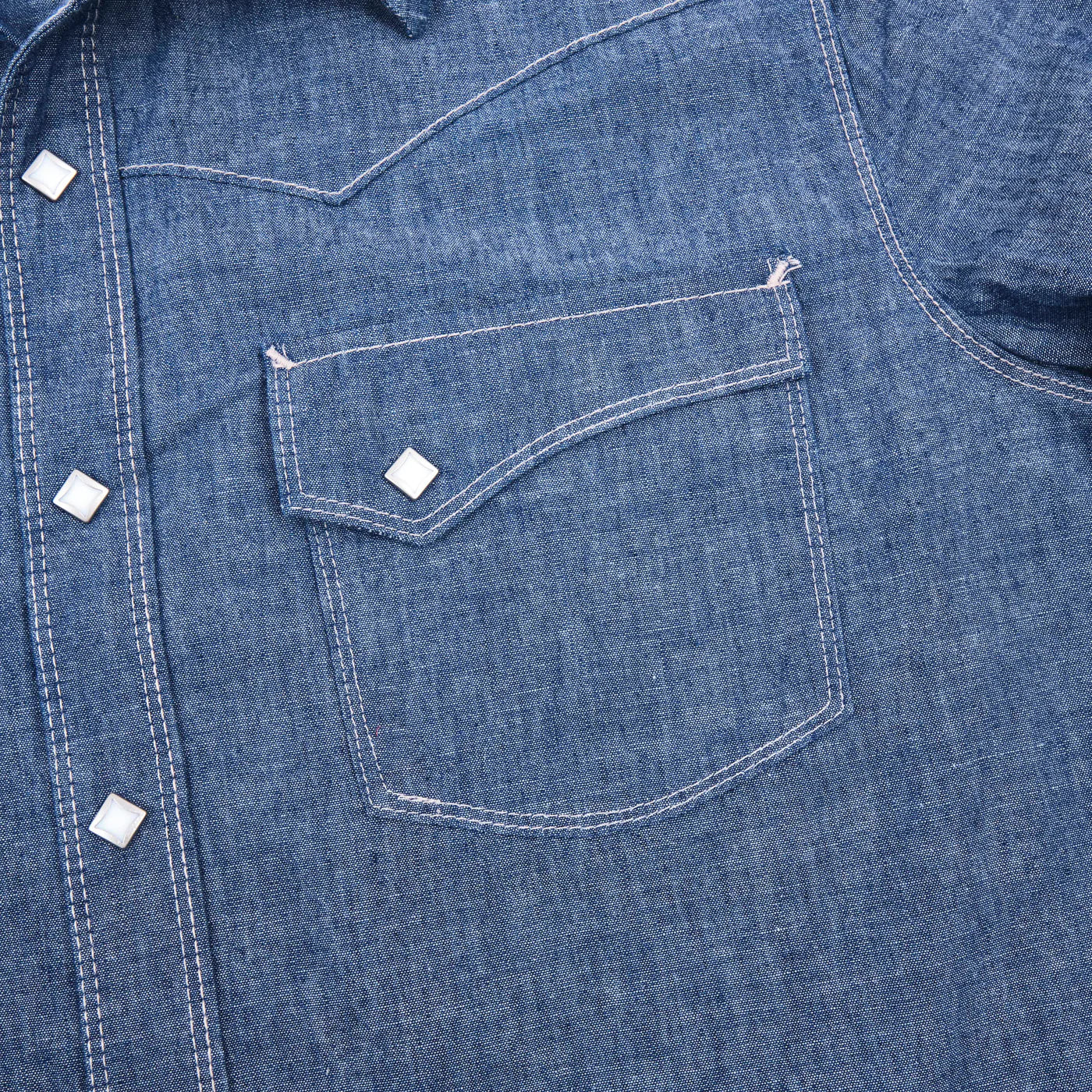 Freenote Cloth Calico Western Shirt - Dusty Blue