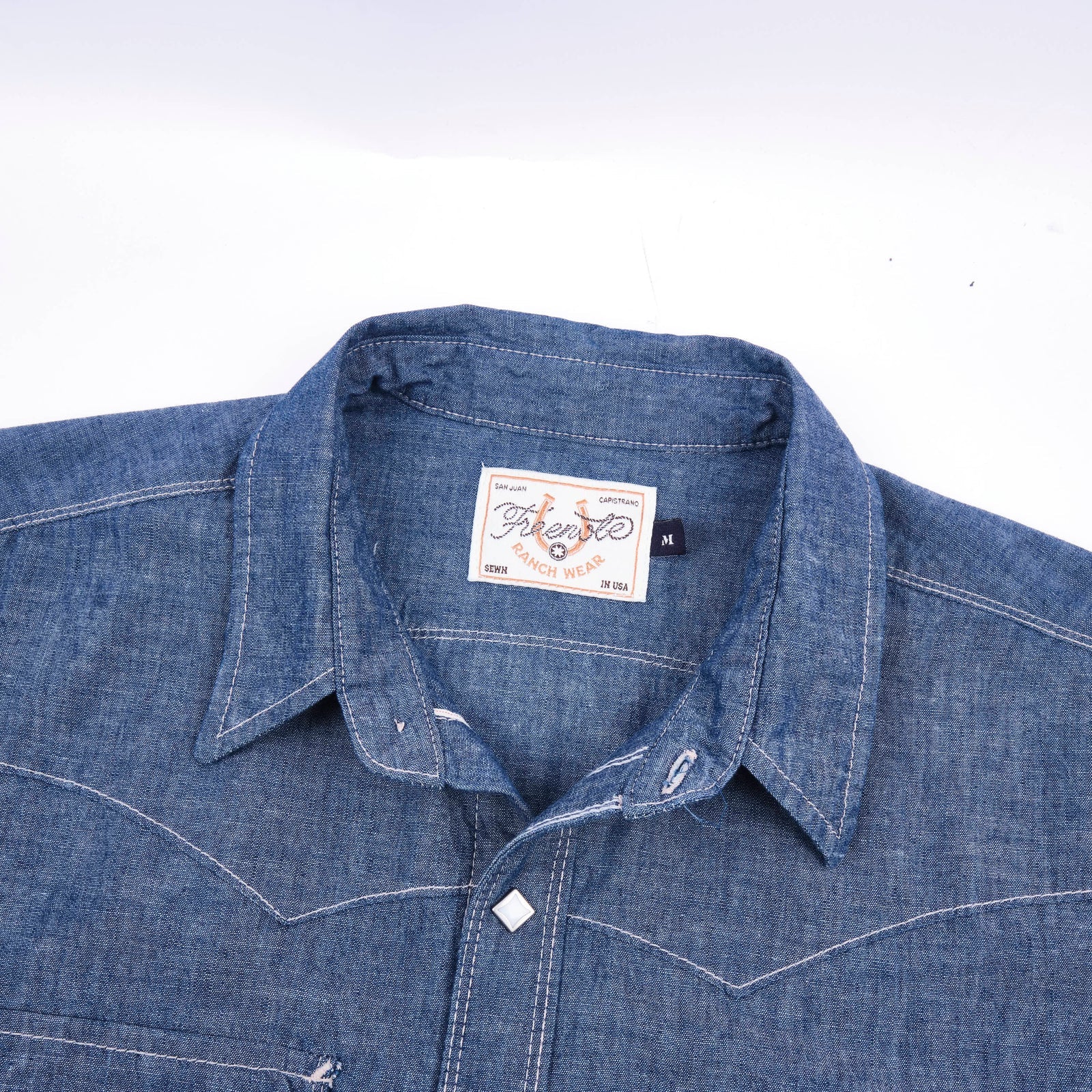 Freenote Cloth Calico Western Shirt - Dusty Blue