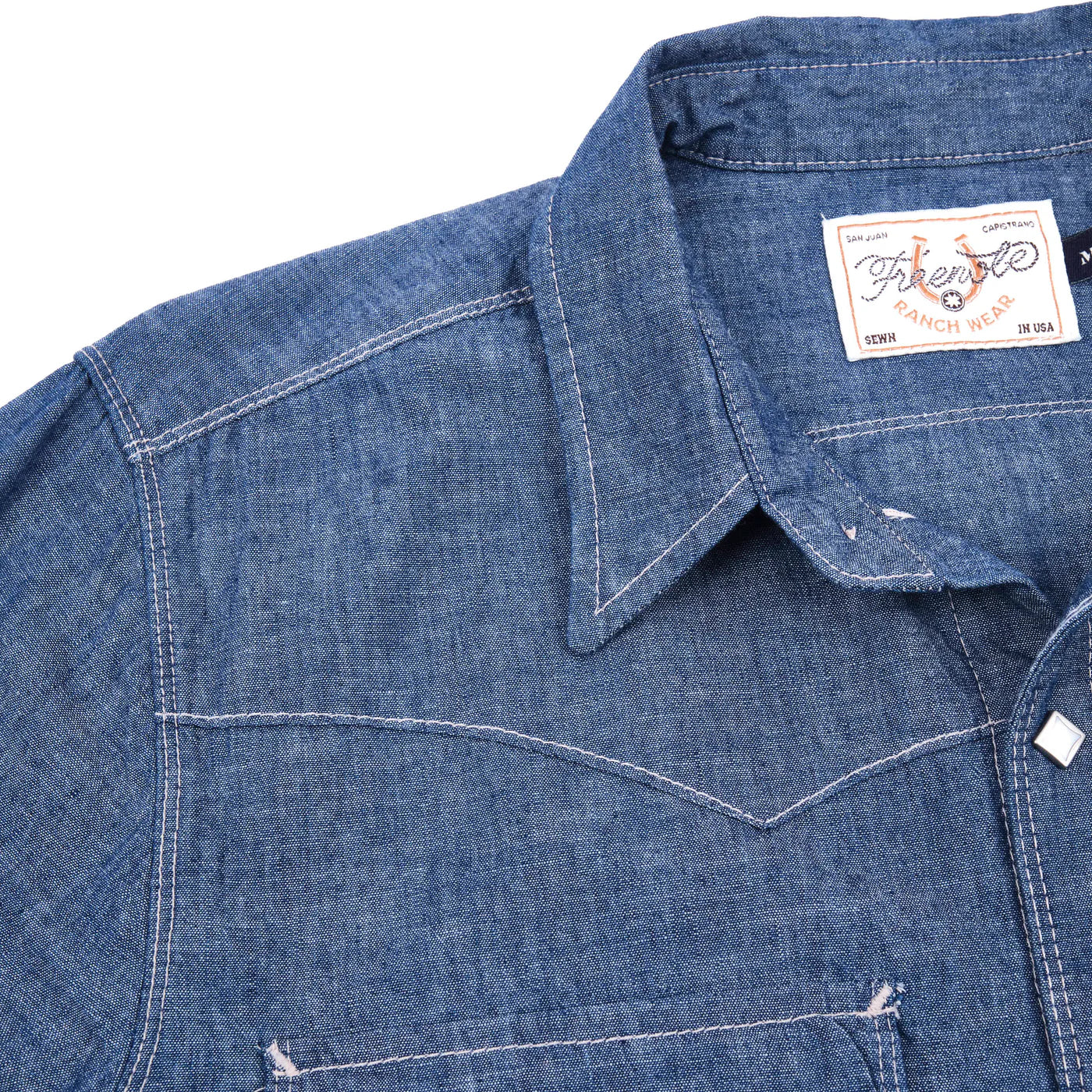 Freenote Cloth Calico Western Shirt - Dusty Blue
