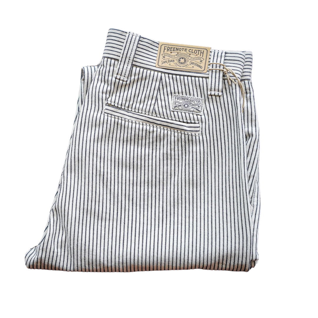Freenote Cloth Deck Pant Straight Fit - Natural Stripe