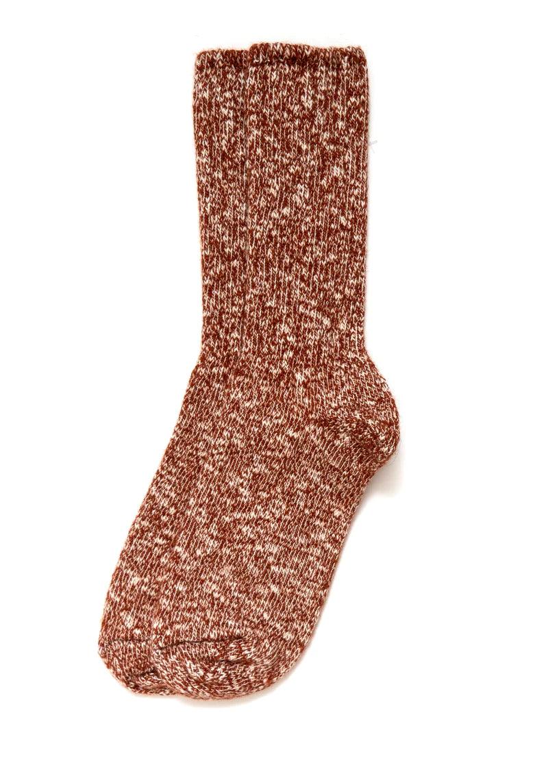 Wool Slub Crew Sock - Guilty Party