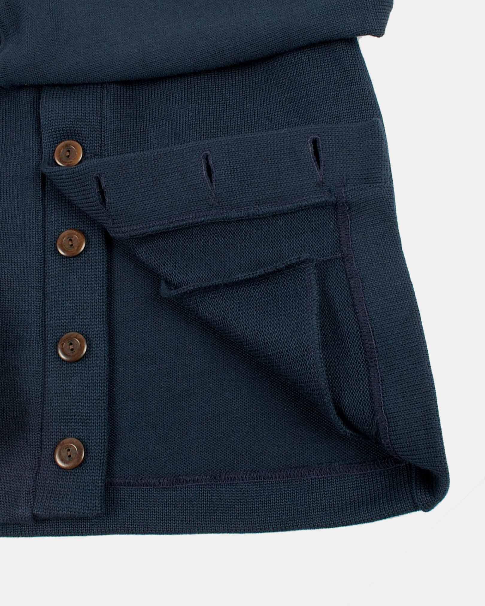 Dehen 1920 Classic Cardigan - Dark Navy - Guilty Party