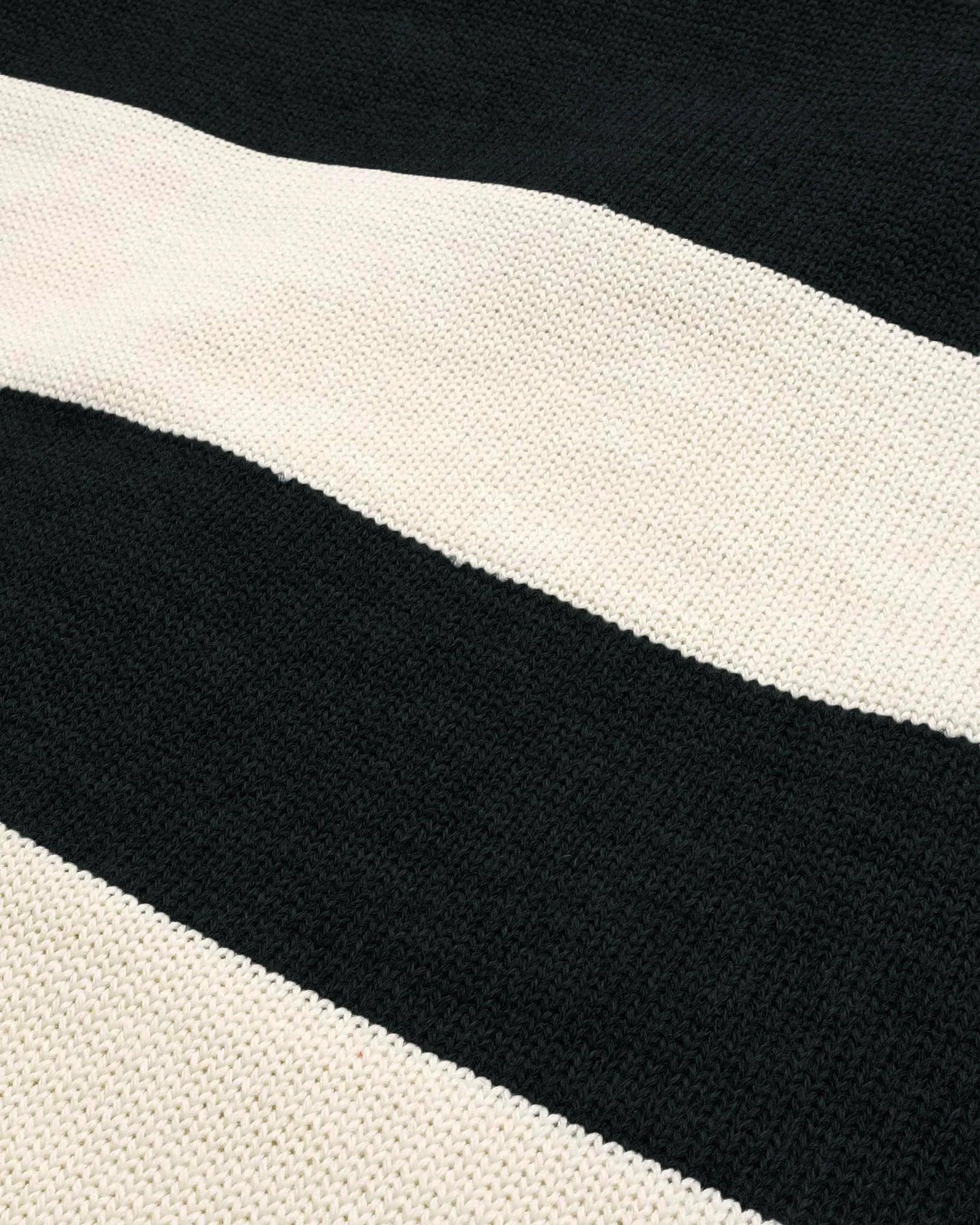 Dehen 1920 Striped Naval Crewneck Sweater - Black/White - Guilty Party