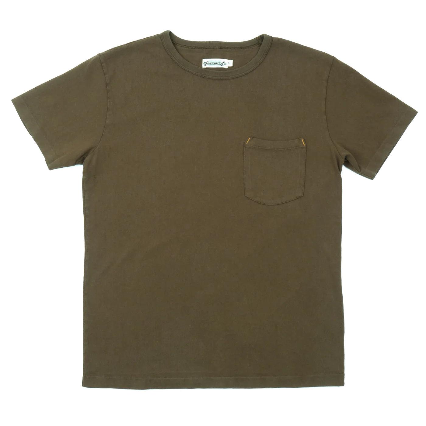 Freenote Cloth Heavyweight 13oz Pocket Tee - Cedar - Guilty Party