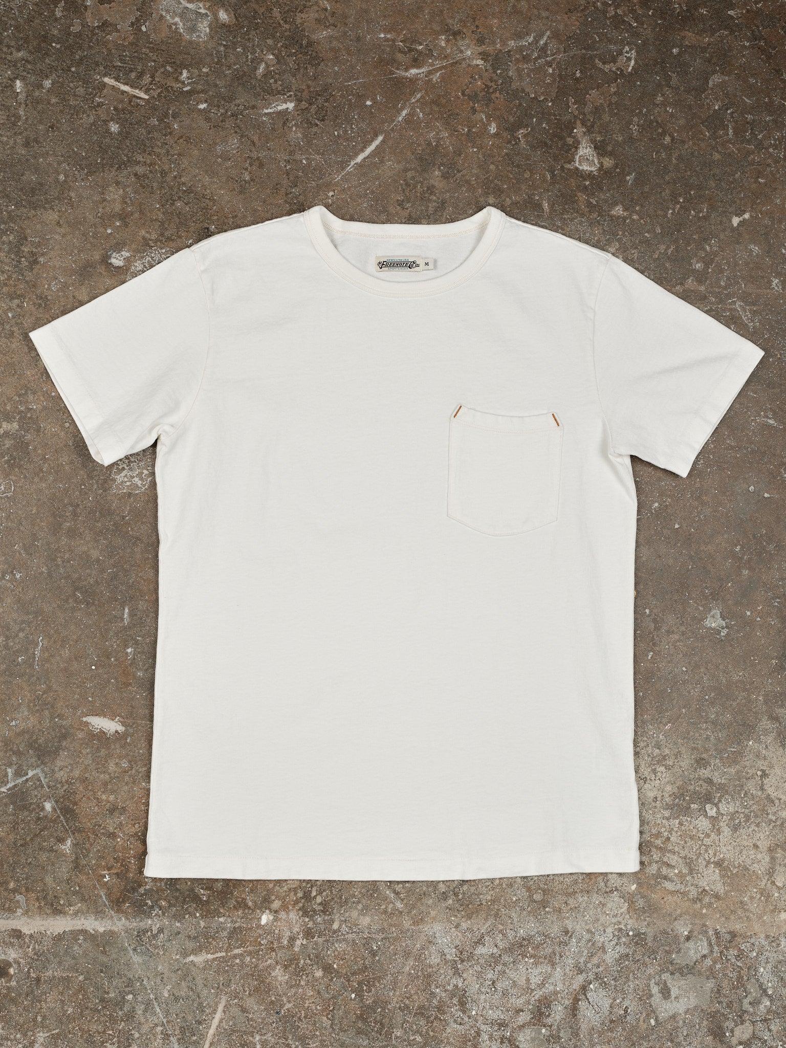 Heavyweight 13oz Pocket Tee - White - Guilty Party