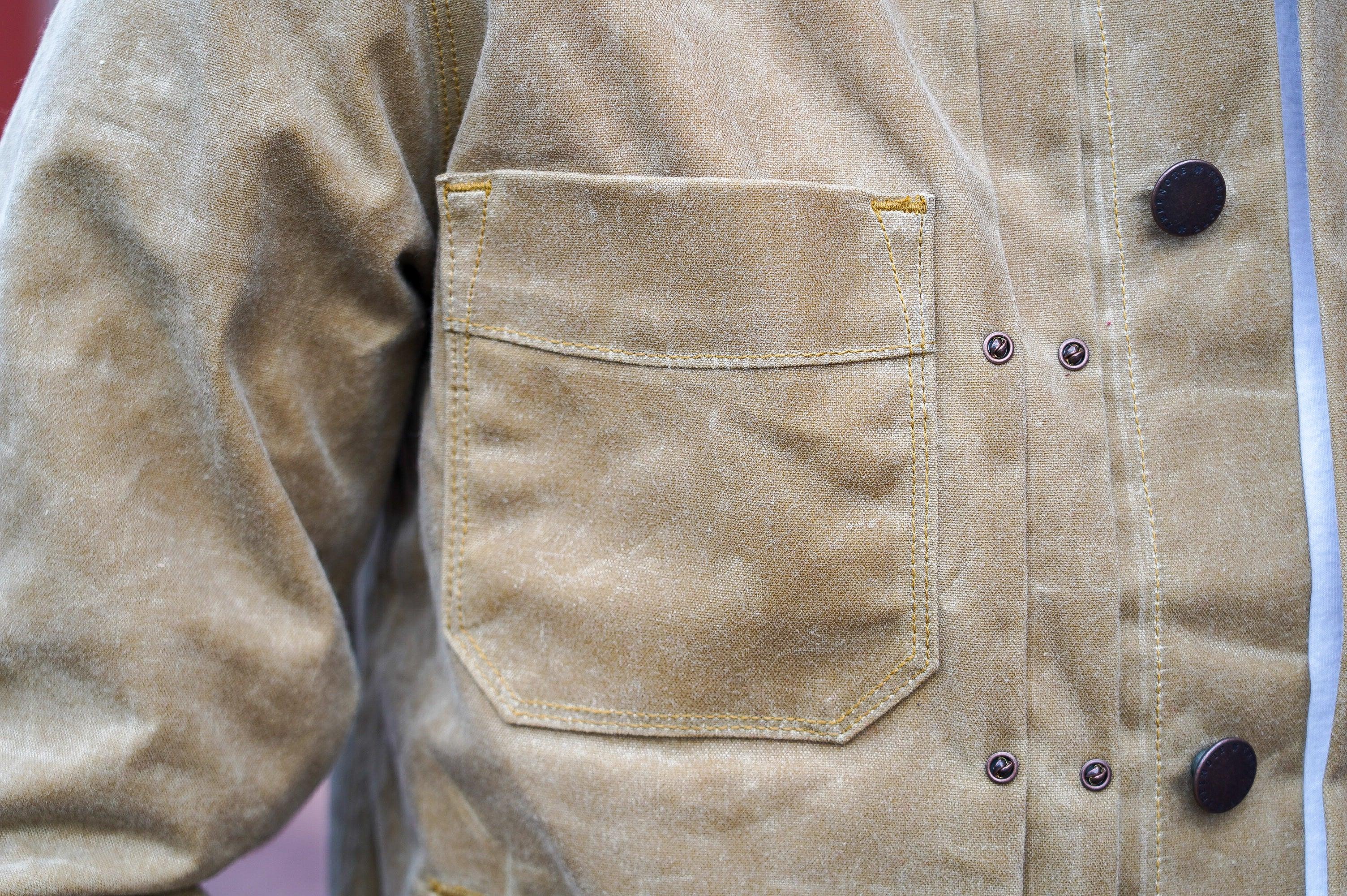 Freenote Cloth RJ-1 Riders Jacket Waxed Canvas - Tumbleweed - Guilty Party