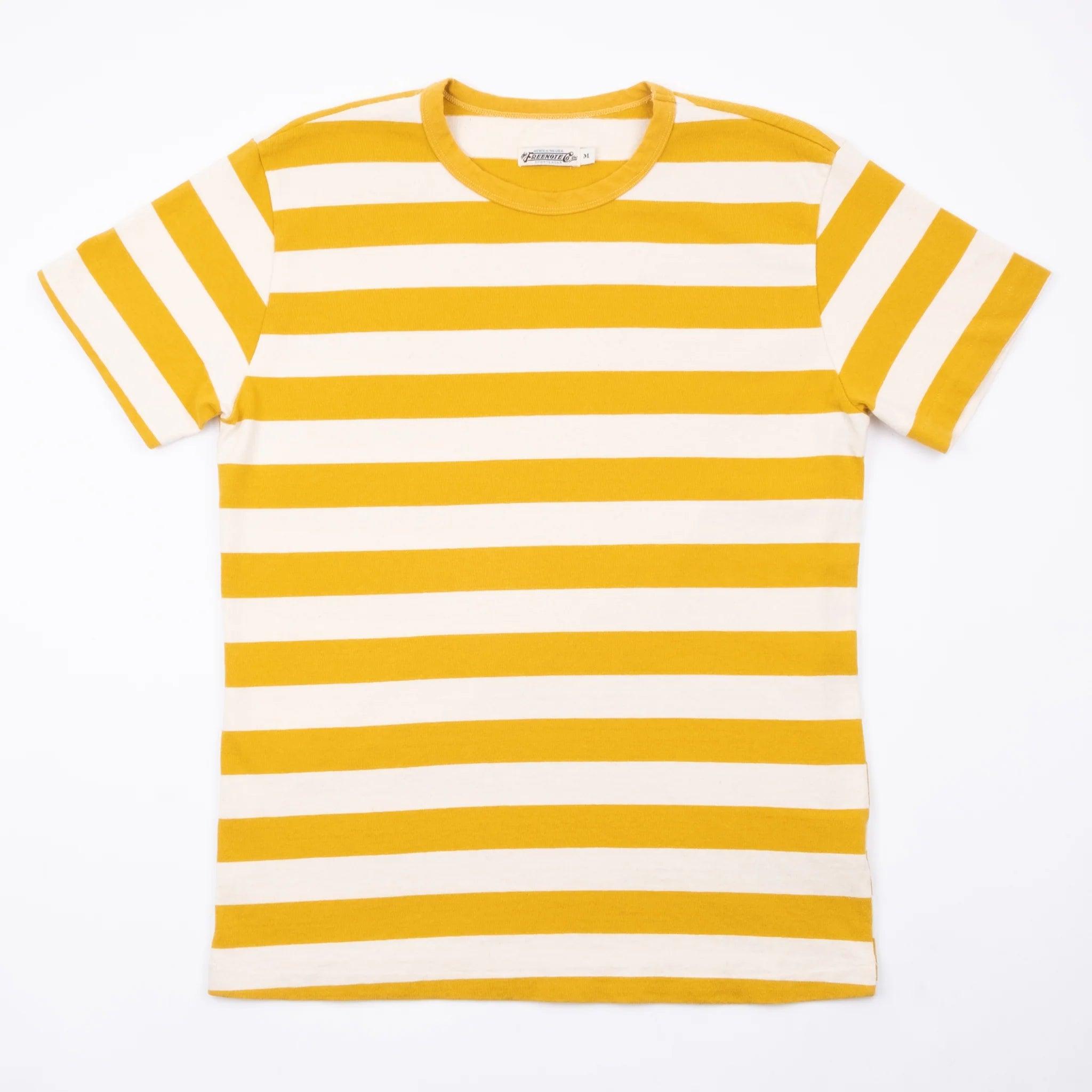 Shifter Striped Tee - Yellow/Natural - Guilty Party